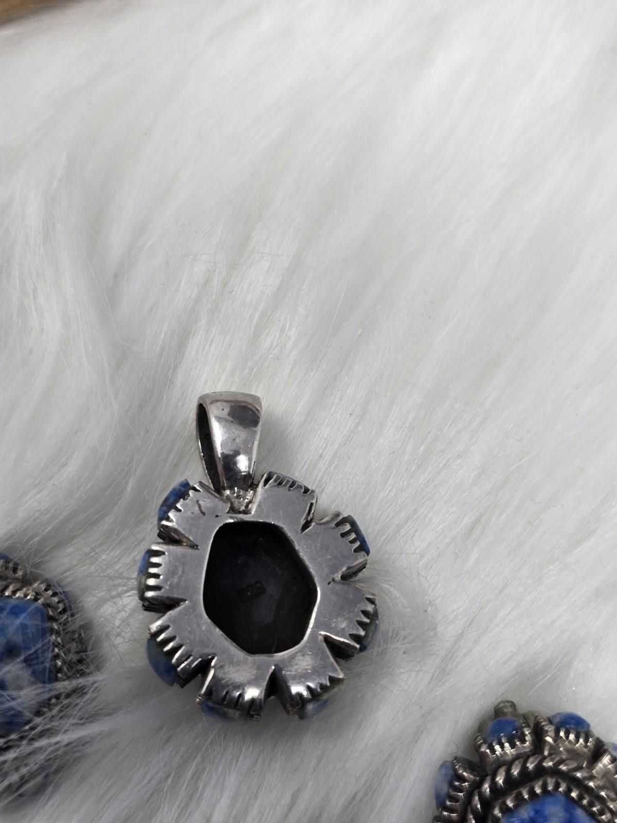 Other Artisan 925 Sterling Silver Lapis Sodalite Jewelry Set Size ONE SIZE - 4 Thumbnail