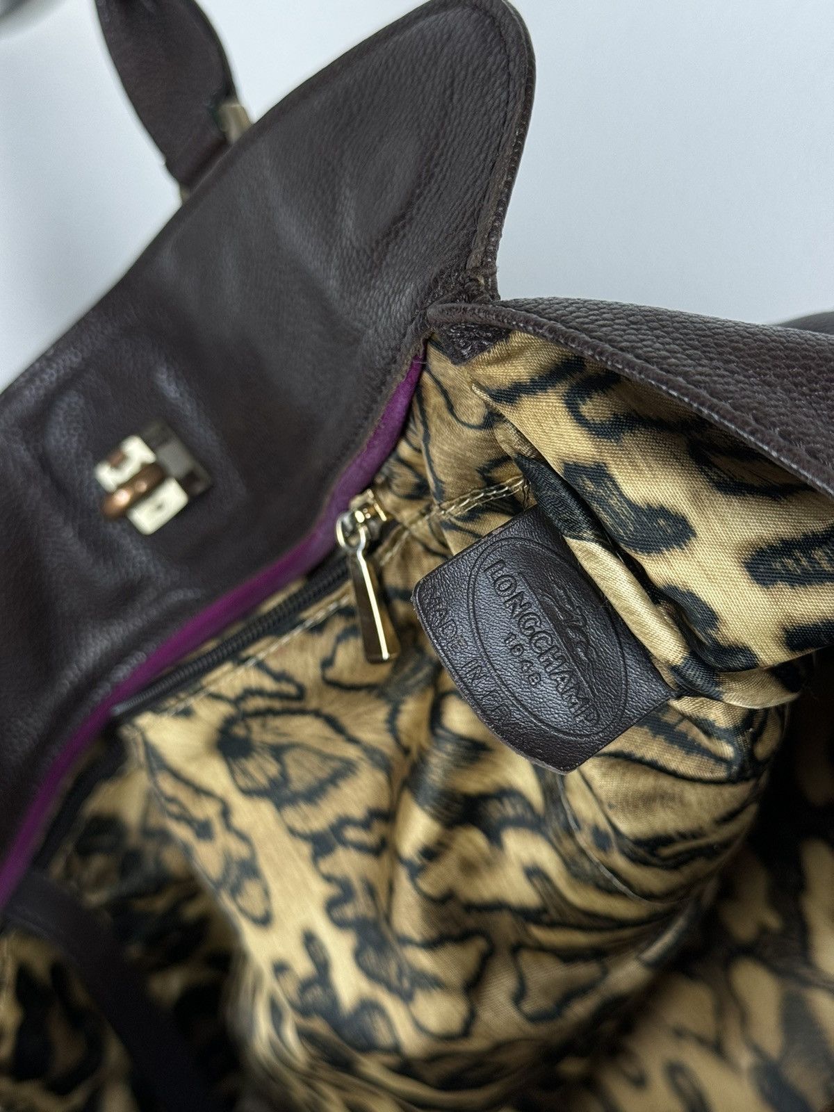 Leather × Longchamp Leather shoulder bag Longchamp Paris original luxury item Size ONE SIZE - 5 Thumbnail