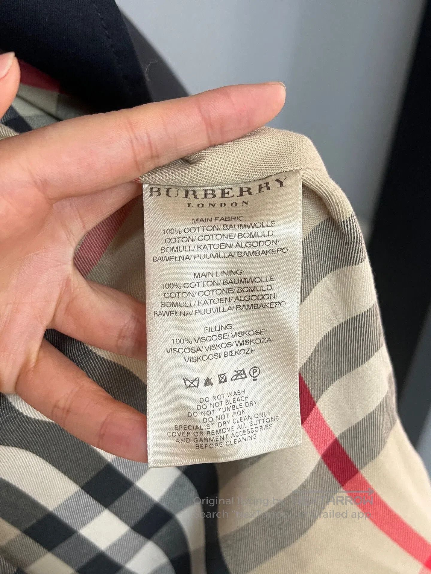 Burberry Burberry Inner Check Trench Coat. Size XXS / US 00 / IT 34 - 5 Thumbnail