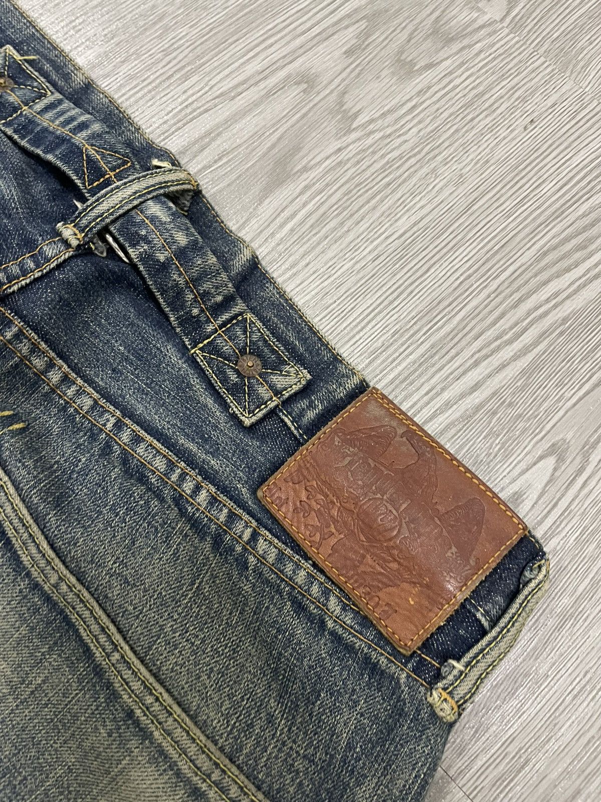 Tenderloin × Vintage Tenderloin Back Buckle Selvedges Distressed Denim Size US 32 / EU 48 - 8 Thumbnail