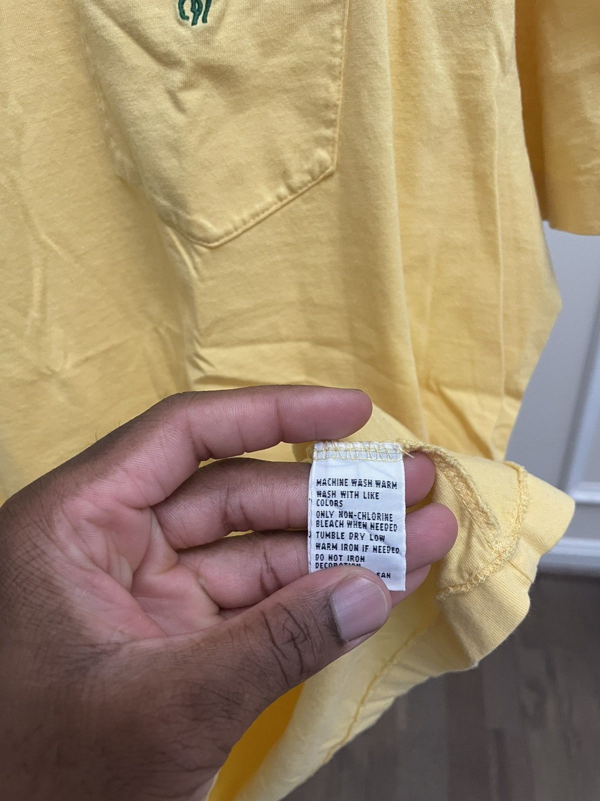 Polo Ralph Lauren Polo RL Single Stitch Blank Pocket Tee Shirt Unsoundrags Size US L / EU 52-54 / 3 - 4 Thumbnail