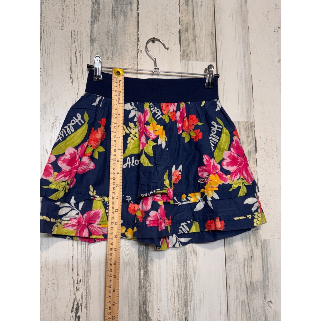 Hollister Hollister Floral Ruffle Mini Skirt Navy Size S Size 26" / US 2 / IT 38 - 5 Thumbnail