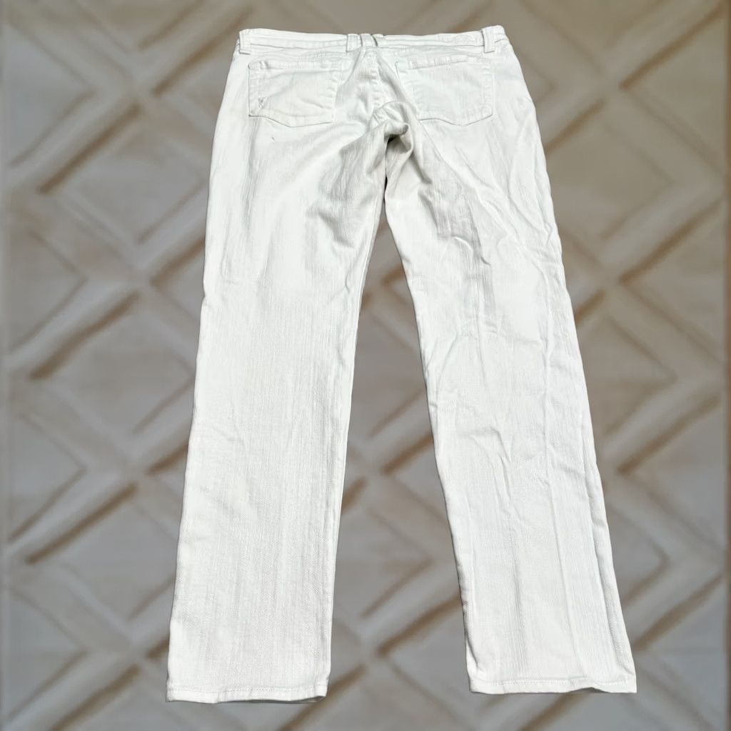 Vintage KUT From The Cloth Viv Toothpick Skinny Jeans Womens 14 White Denim Mid Rise Size 36" / US 14 / IT 50 - 1 Thumbnail
