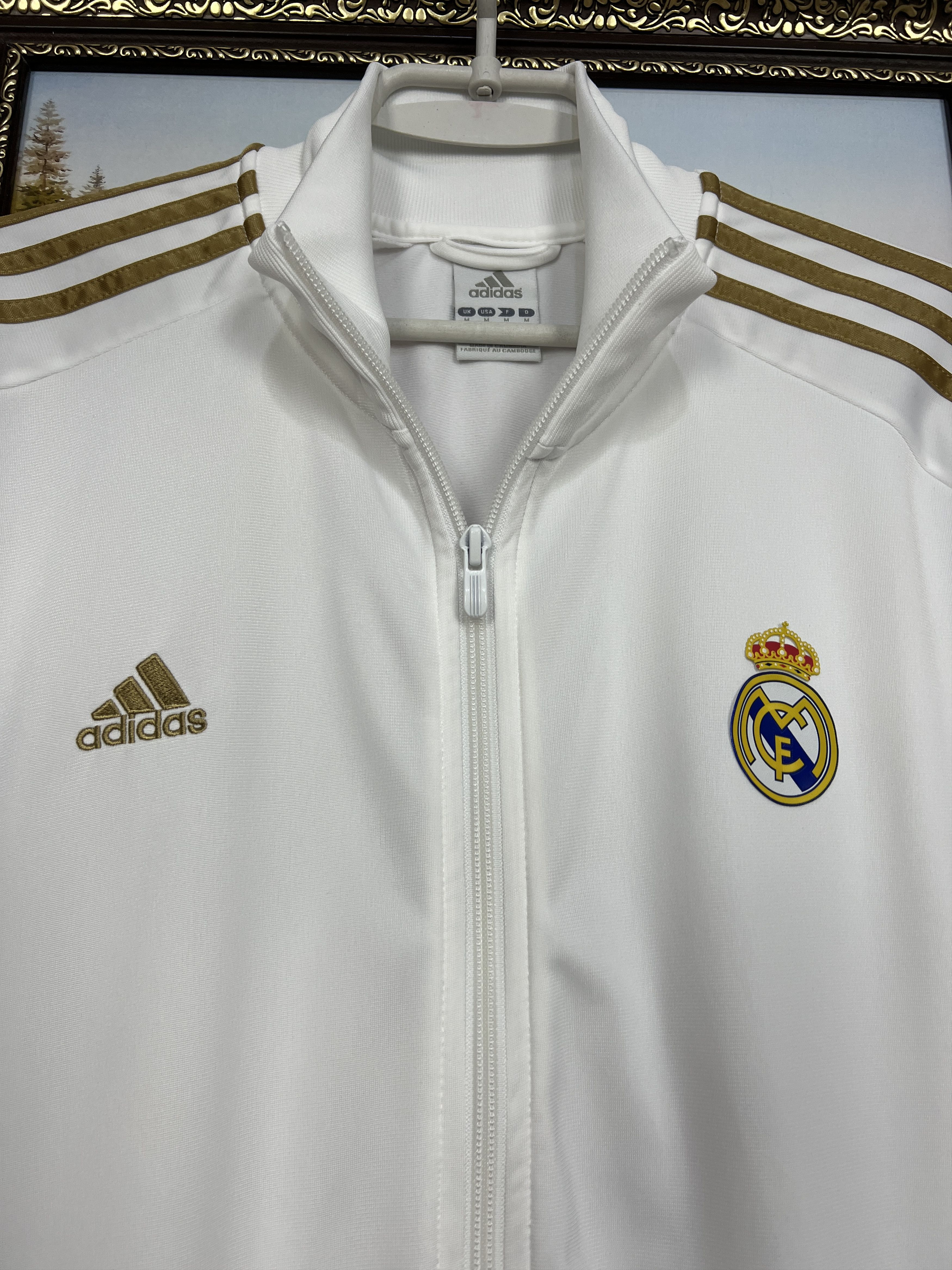 Adidas Vintage Adidas Real Madrid Football Jacket Soccer Track Top Size US M / EU 48-50 / 2 - 3 Thumbnail