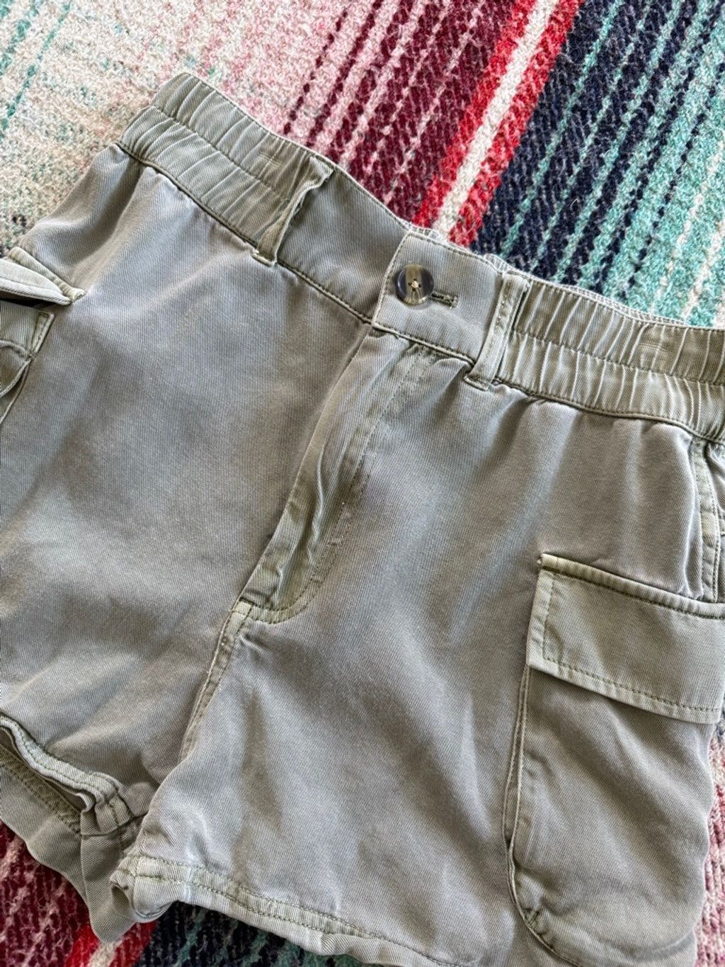 Treasure & Bond Women's Treasure & Bond Green Cargo Shorts XS Size 25" / US 0 / IT 36 - 2 Thumbnail