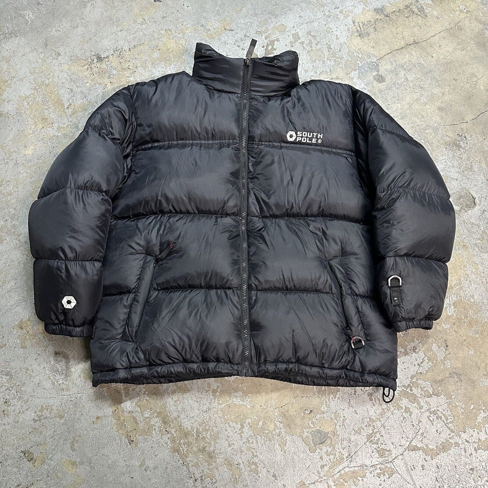 image of Jnco x Southpole Vintage Y2K Southpole Black Goose Down Puffer Jacket, Men's (Size 2XL)