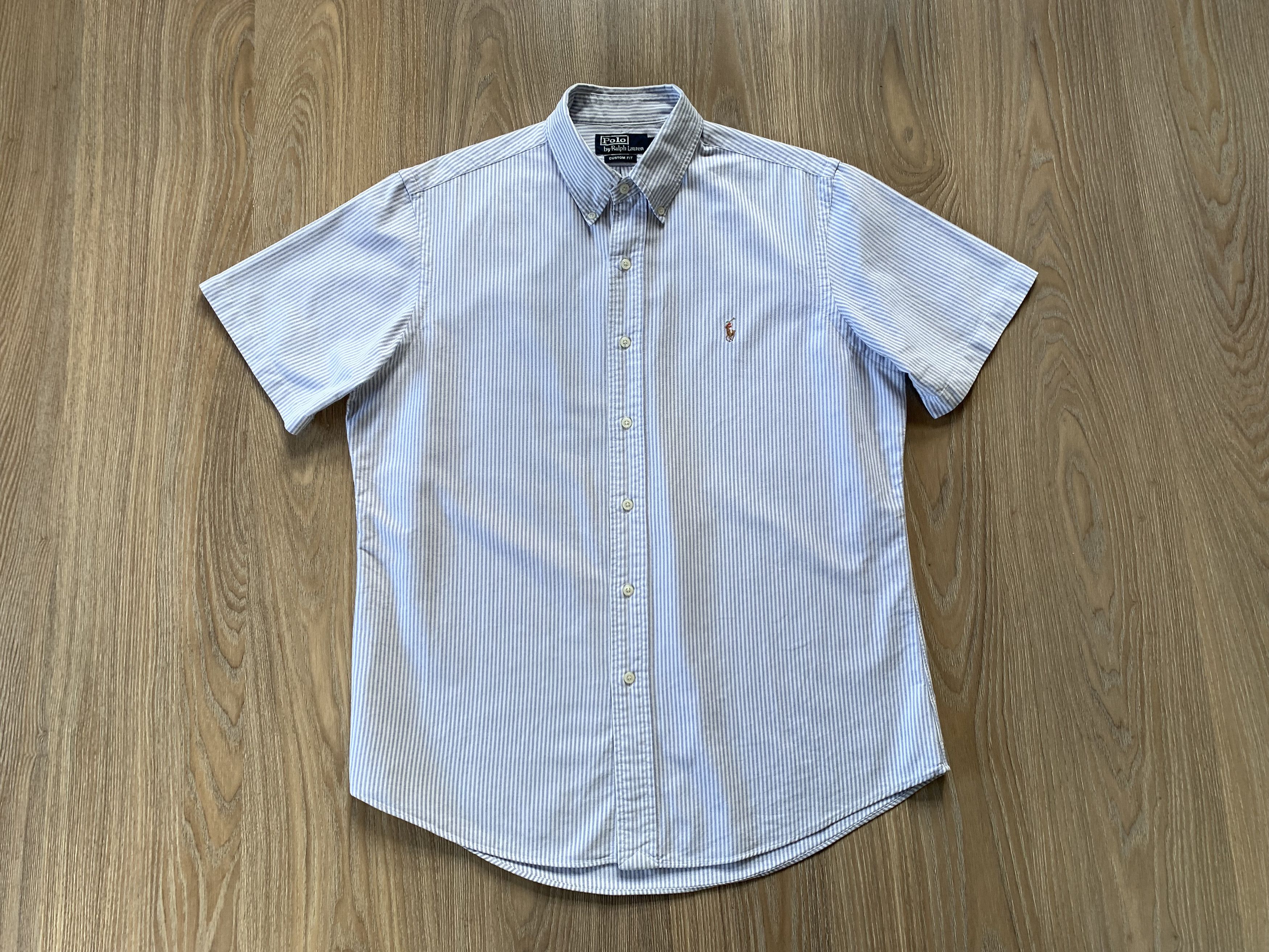 Polo Ralph Lauren × Ralph Lauren × Vintage Polo Ralph Lauren Custom Fit Long Sleeve Stripe Shirt Size US L / EU 52-54 / 3 - 2 Thumbnail