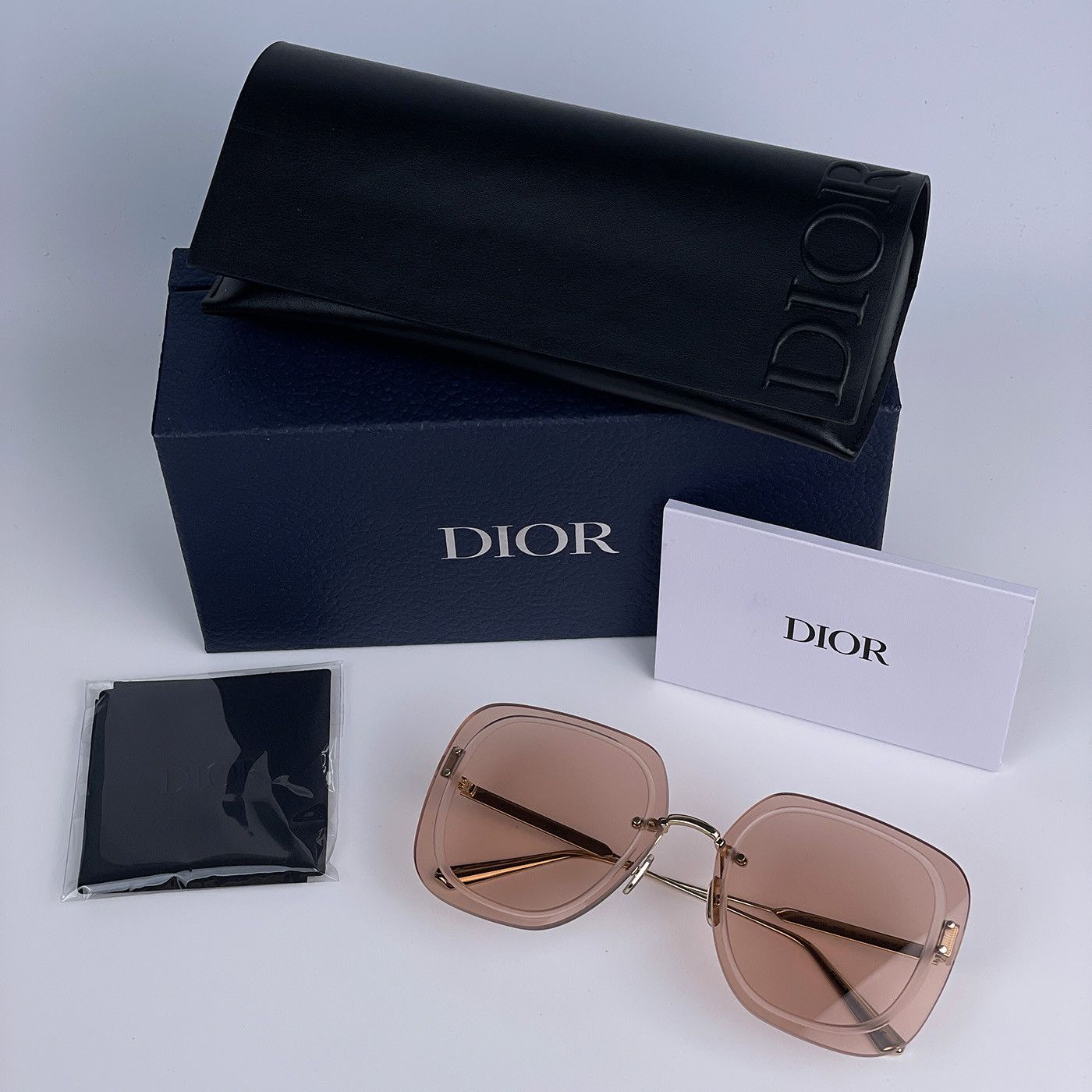 Dior NEW Dior ULTRADIOR SU B0E0 Women Square Oversized Sunglasses Size ONE SIZE - 10 Thumbnail