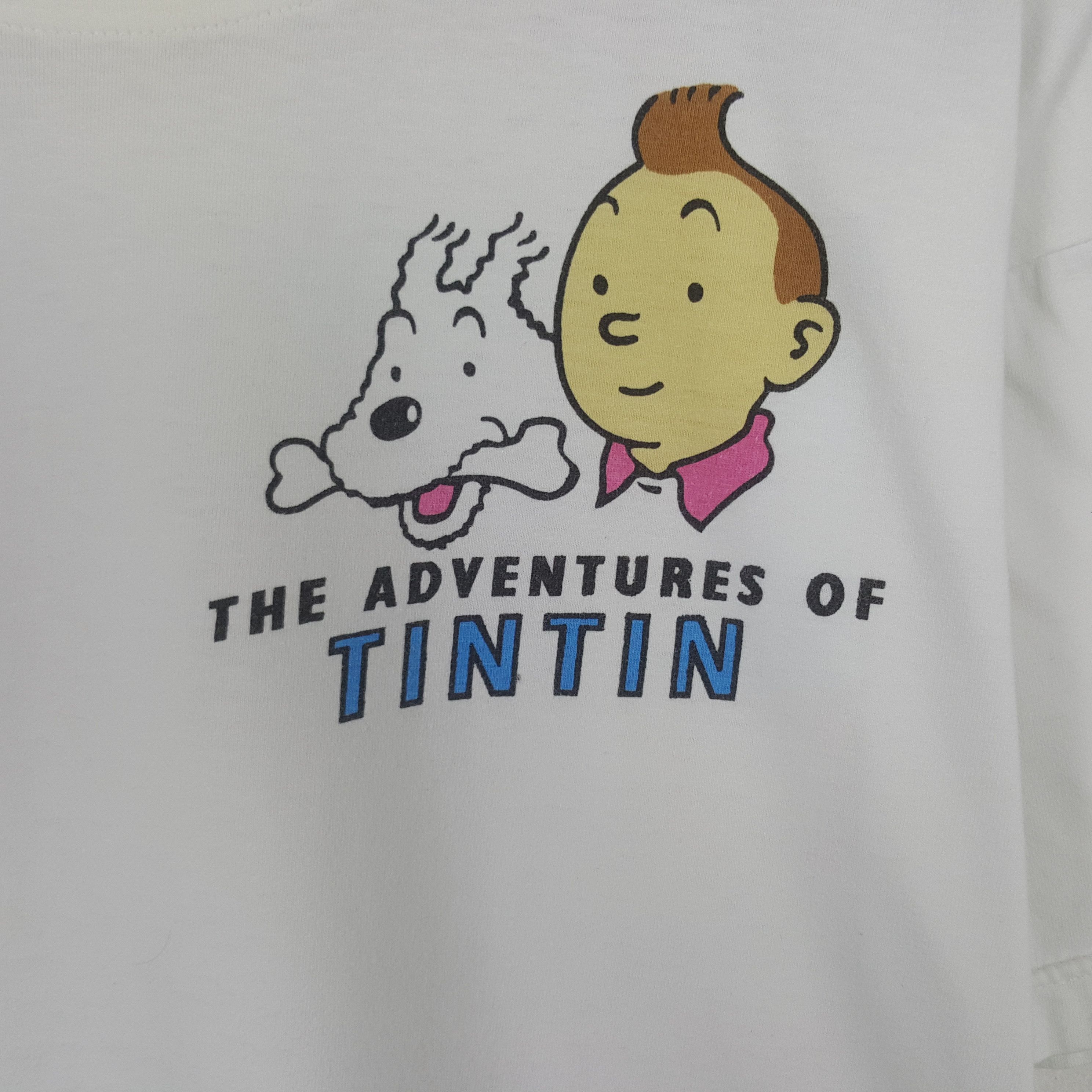 Other Vintage TINTIN The Blue Lotus Comic T-shirt Size US L / EU 52-54 / 3 - 4 Thumbnail