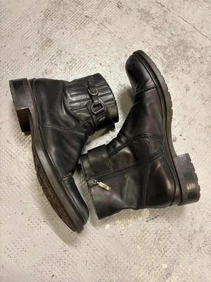 Vintage Paciotti Black Leather Harness Chelsea Boots Size US 9 / EU 42 - 8 Thumbnail
