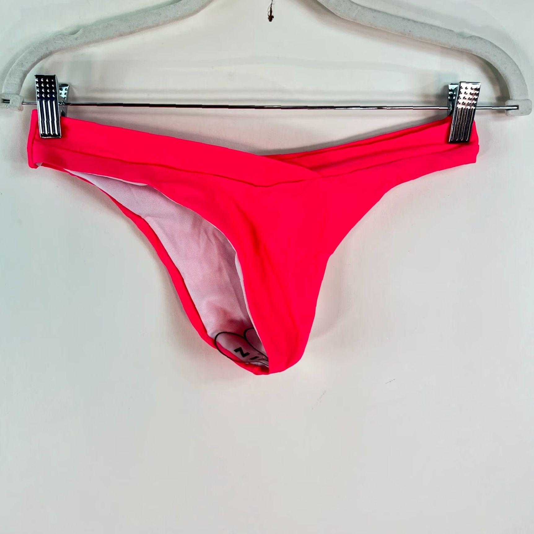 Shein SheIn Bikini Swimsuit Womens Size M Pink 2 Piece Swim Top Bandeau Spaghetti Strap Adjustable Padded Nylon Spandex Size ONE SIZE - 4 Thumbnail