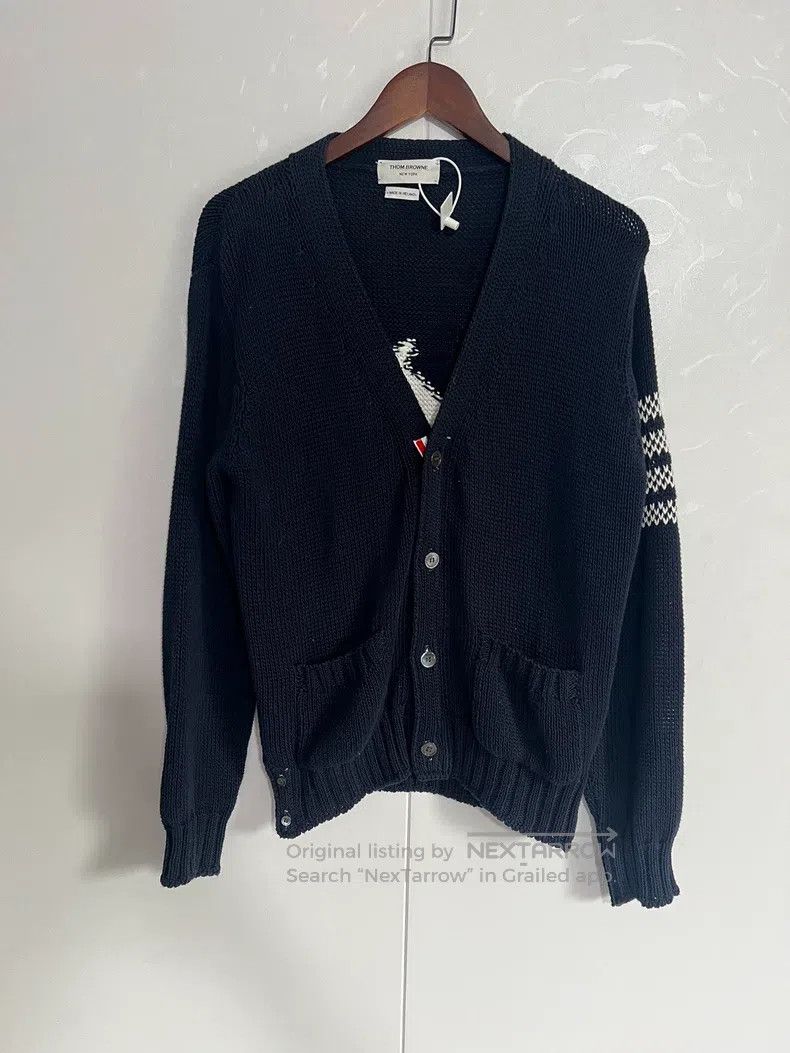 Thom Browne Thom Browne Knitted dolphin cardigan Size US L / EU 52-54 / 3 - 2 Thumbnail