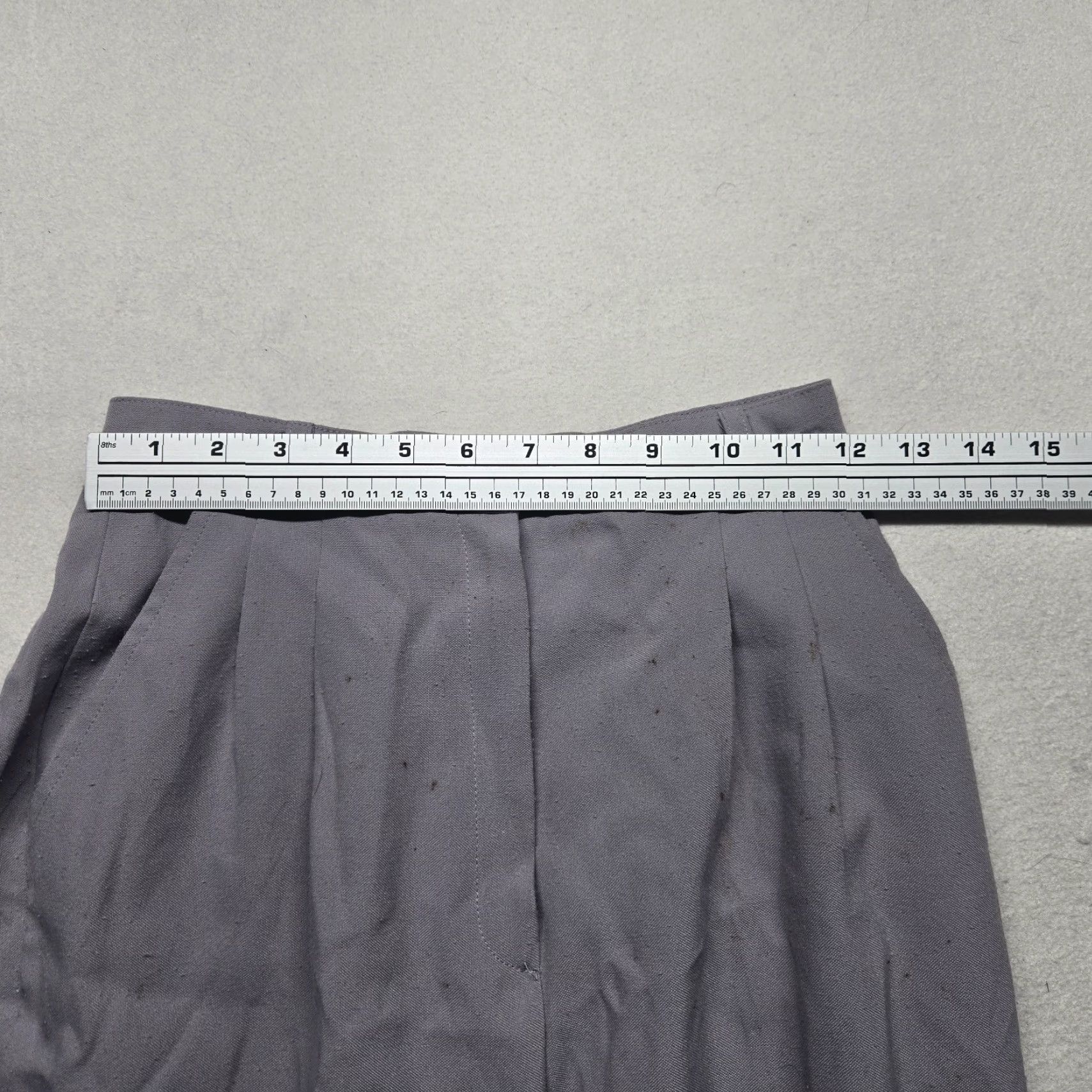 Vintage Catrina Pants Solid Gray Adult Women's Size 7 Belt Loops Women’s Gray Pants 7 Size 28" / US 6 / IT 42 - 4 Thumbnail