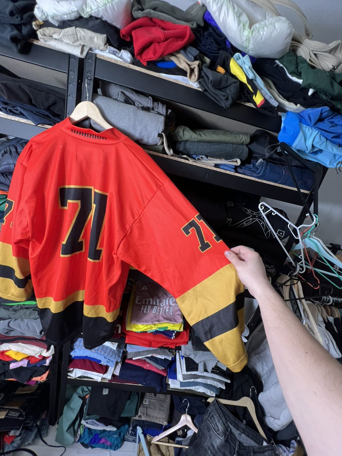 NHL Nottingham Panthers Hockey Jersey Warrior Red #71 Size XL Size US XL / EU 56 / 4 - 13 Thumbnail