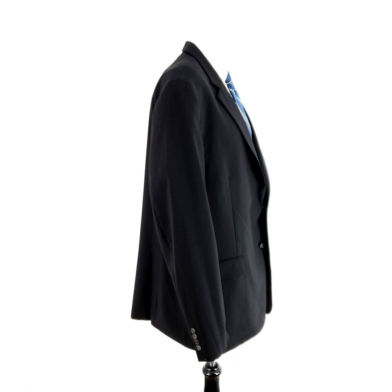 Nautica Nautica Wool Polyester 2 Button Blazer 46L Charcoal Black Ta Size 46L - 6 Thumbnail