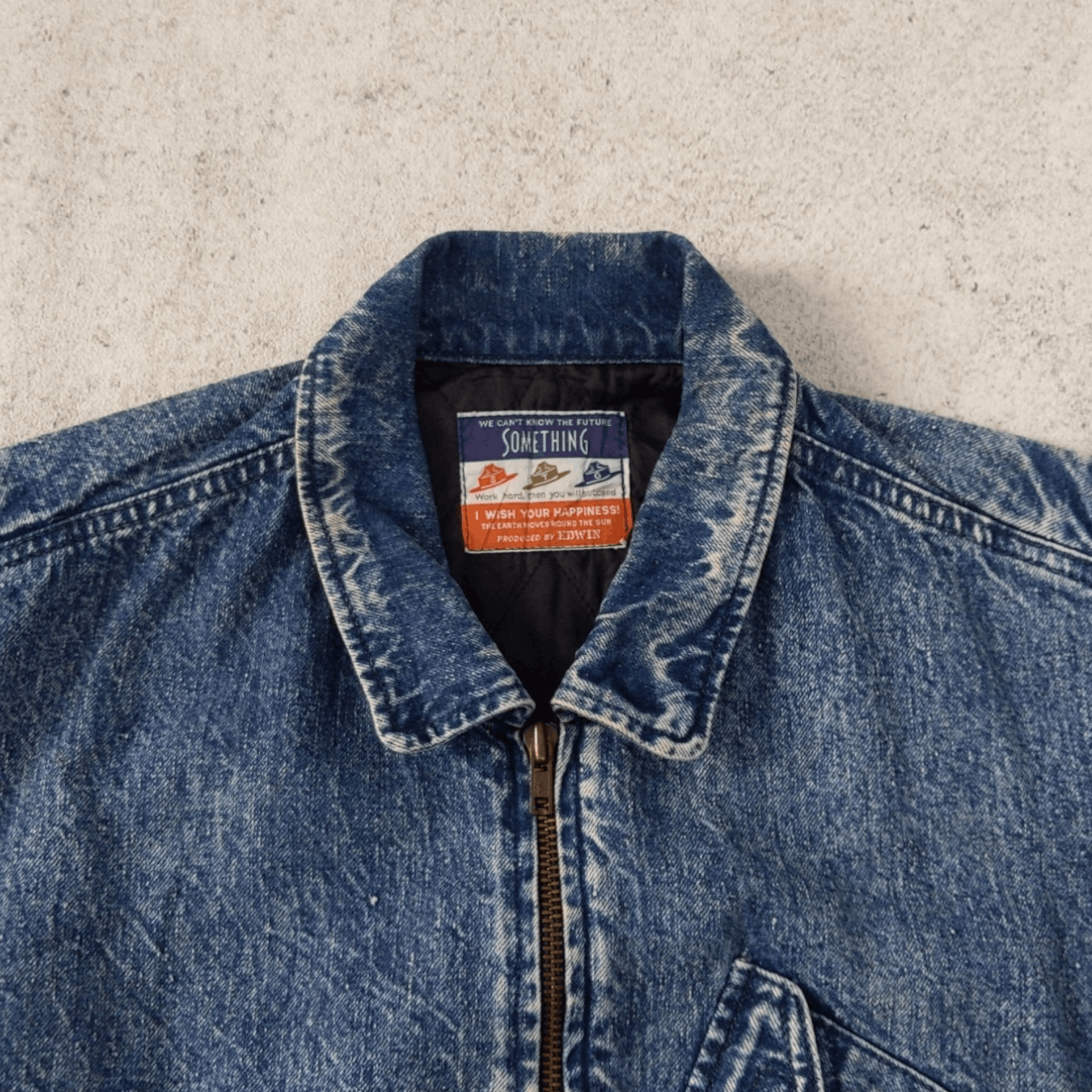 Edwin Vintage 90s Something Denim Jacket by Edwin Size US L / EU 52-54 / 3 - 6 Thumbnail