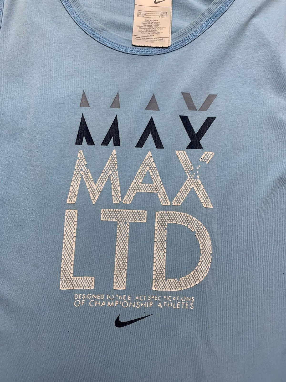 Nike × Vintage Vintage Nike air max tee blue size L Size US L / EU 52-54 / 3 - 3 Thumbnail