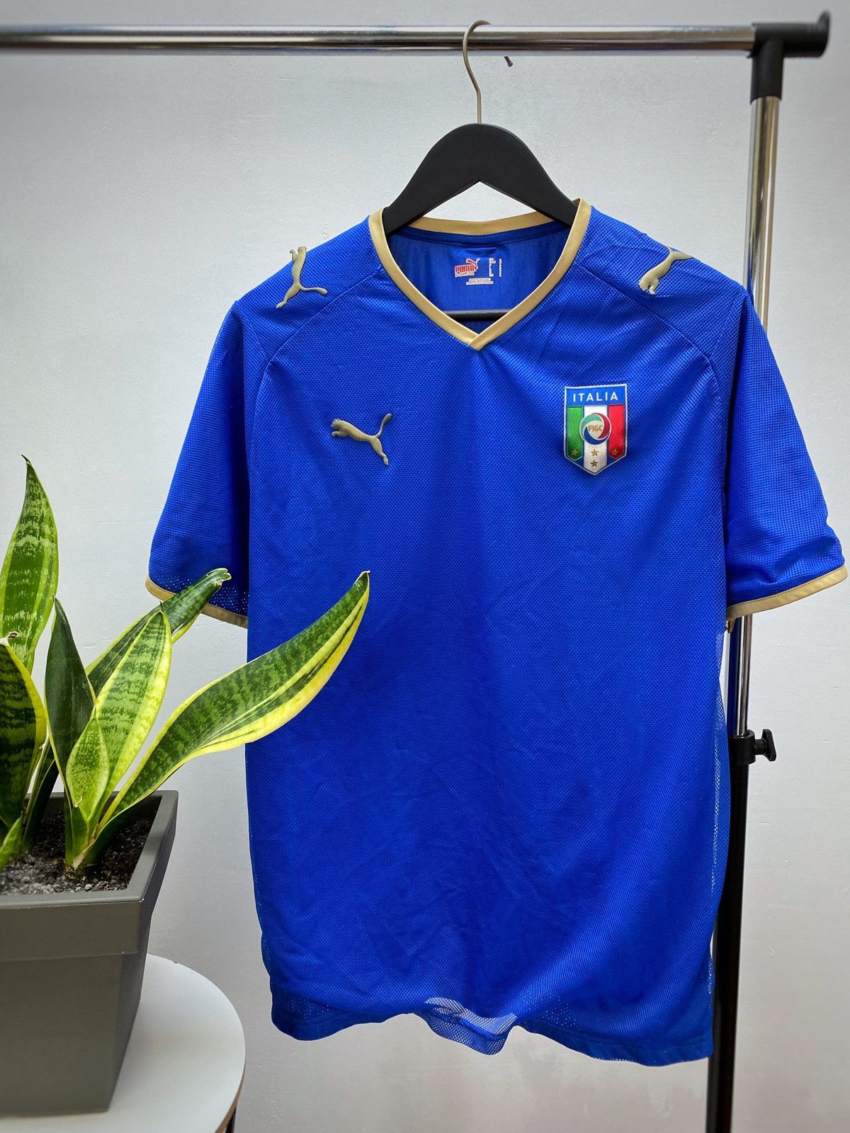 Puma ITALY 2008/2009 HOME FOOTBALL SHIRT SOCCER JERSEY PUMA Size US L / EU 52-54 / 3 - 1 Thumbnail