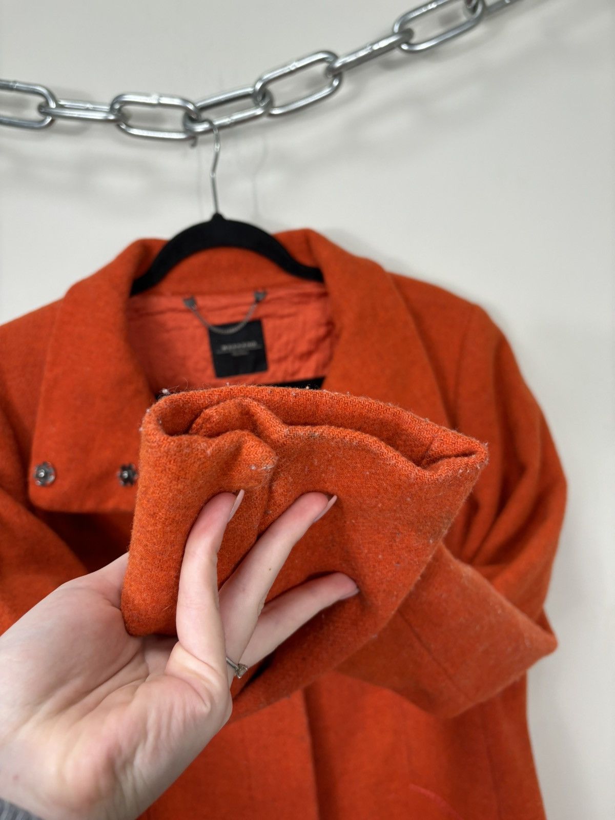 Max Mara Max Mara Weekend Women’s Orange Classic Luxury Long Coat Size M / US 6-8 / IT 42-44 - 7 Thumbnail