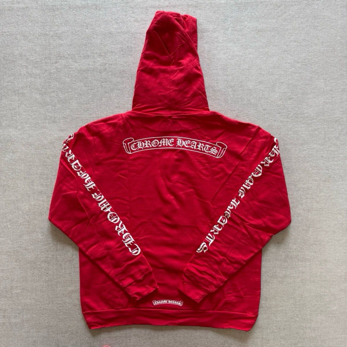 Chrome Hearts Chrome Hearts Red Scroll Logo Hoodie Size US L / EU 52-54 / 3 - 2 Thumbnail