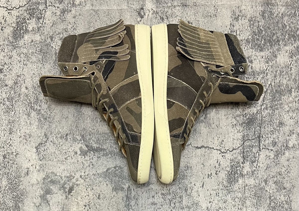 Saint Laurent Paris Saint Laurent High Top Sneakers Camouflage Size US 7.5 / EU 40-41 - 5 Thumbnail