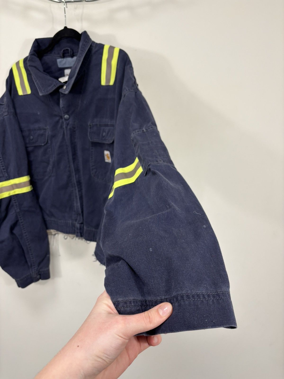 Carhartt Vintage Carhartt Flame Resistant Hype Boxy Cropped Jacket Size US XXL / EU 58 / 5 - 14 Thumbnail