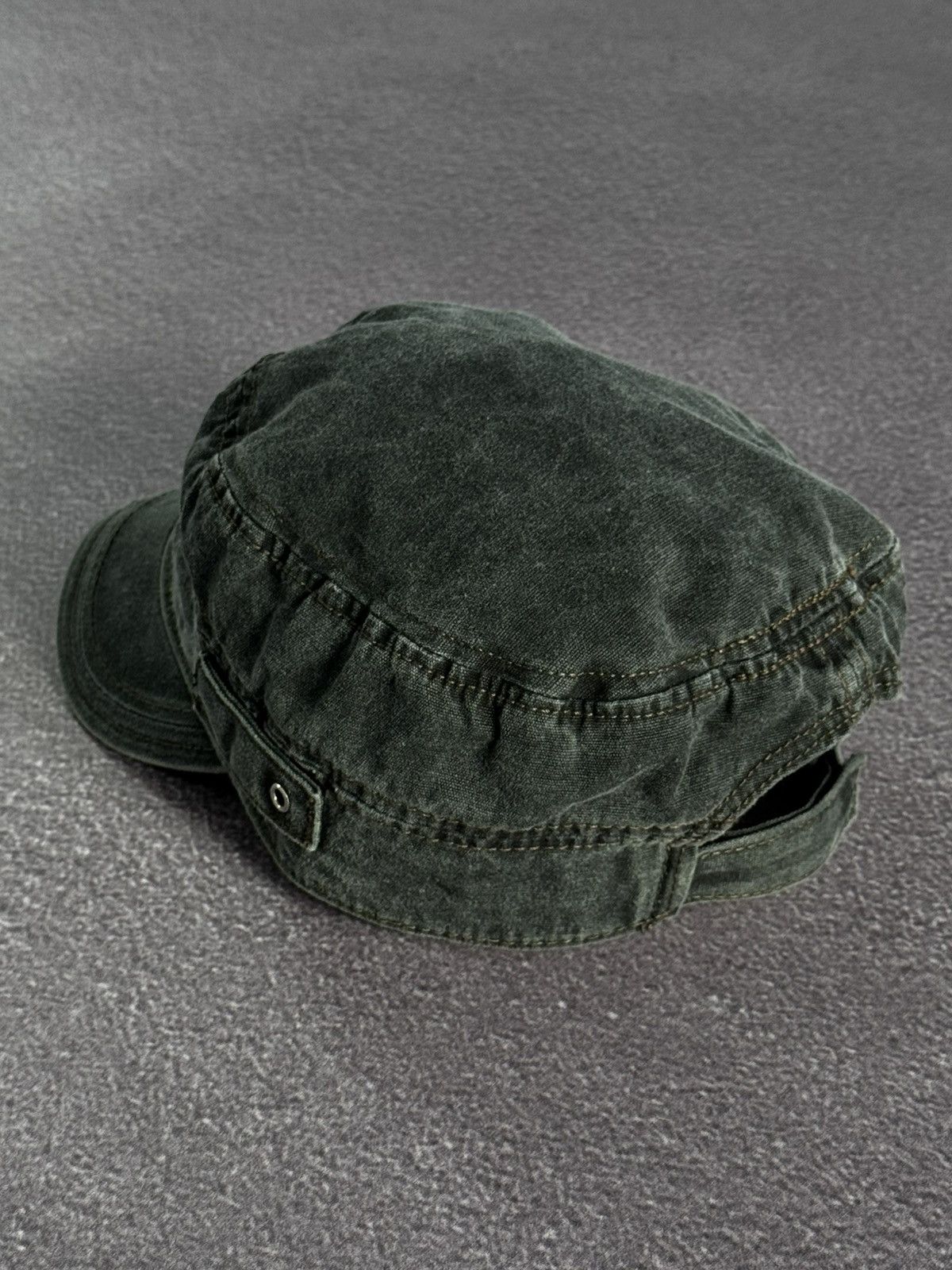 Japanese Brand 00’s Japanese Brand Y2K Faded Denim Beret Hat Size ONE SIZE - 4 Thumbnail