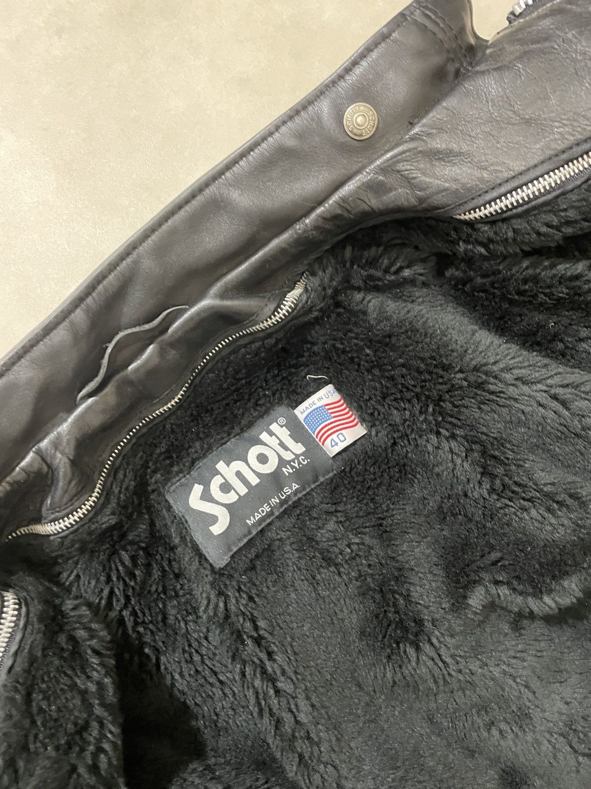 Schott Schott NYC 141 Classic Racer Leather cowhide leather Size US M / EU 48-50 / 2 - 10 Thumbnail