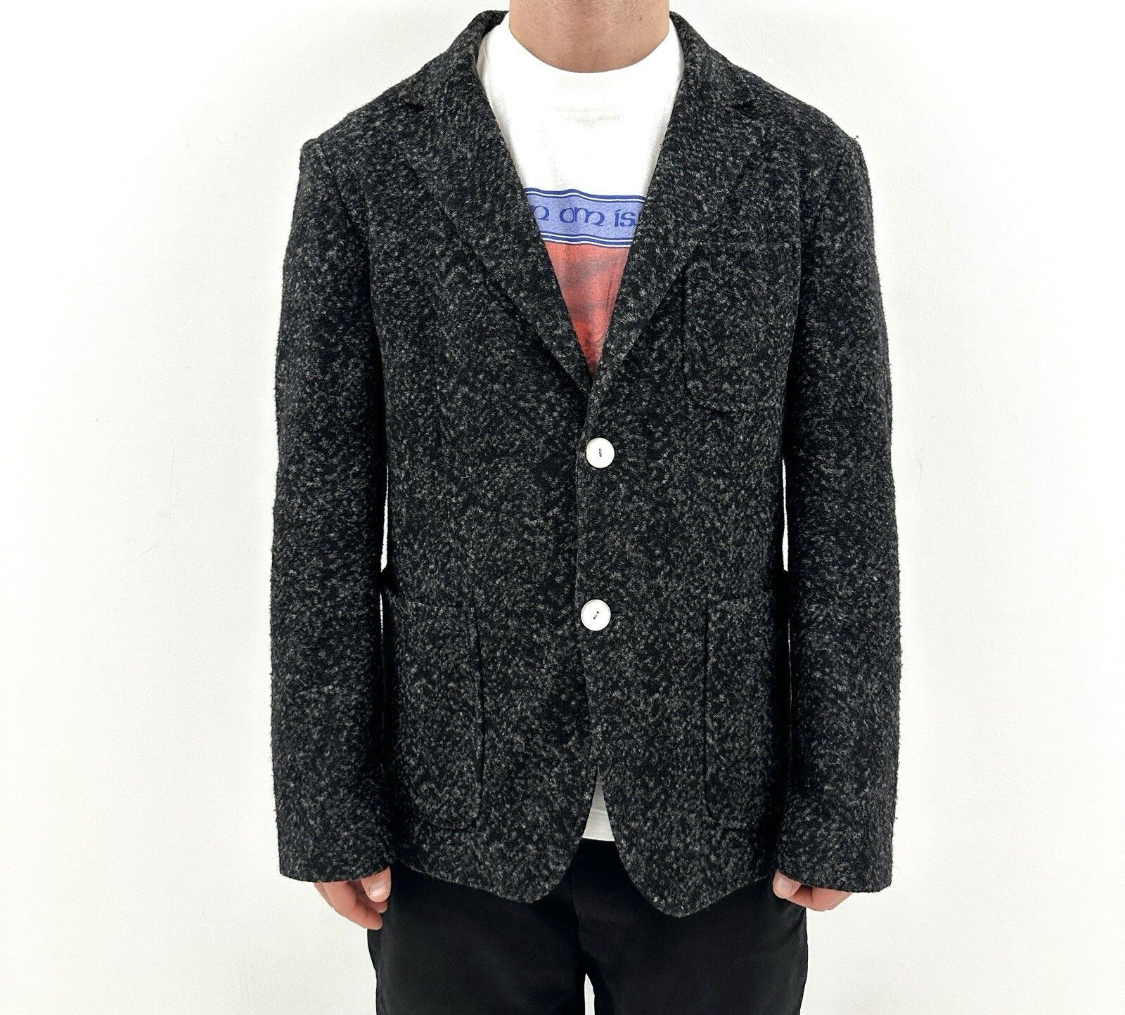 DDP Roberto Cavalli Class Blazer Mens Coat Jacket Wool Blend
