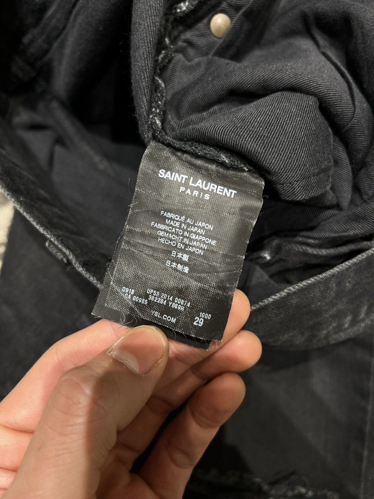 Saint Laurent Paris Saint Lauren D02 Original Low Waist Ripped Skinny Jeans Size US 29 - 8 Thumbnail