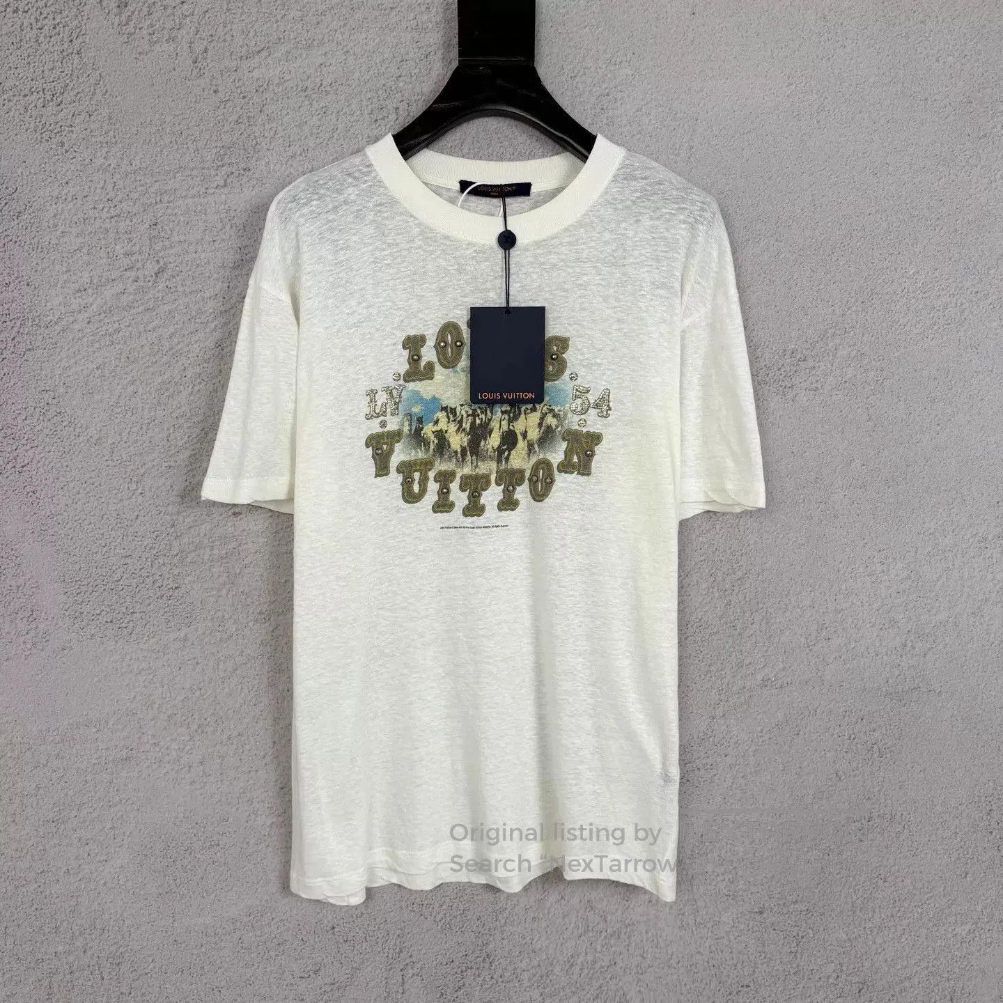 Louis Vuitton White Graphic Print Short Sleeve T-Shirt. Size US M / EU 48-50 / 2 - 1 Thumbnail