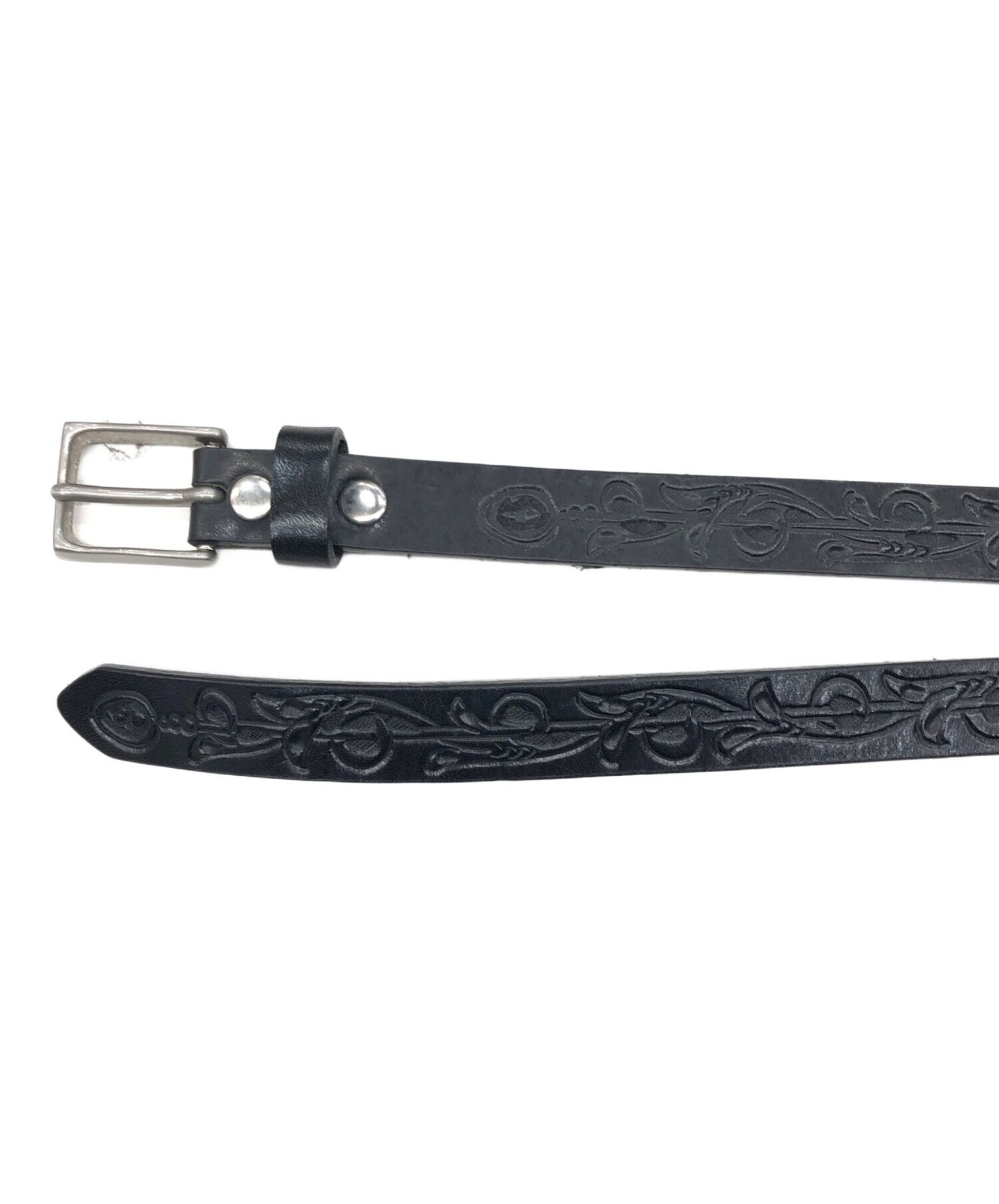 Needles NEEDLES EMBOSSED LEATHER BELT Size 32 - 2 Thumbnail
