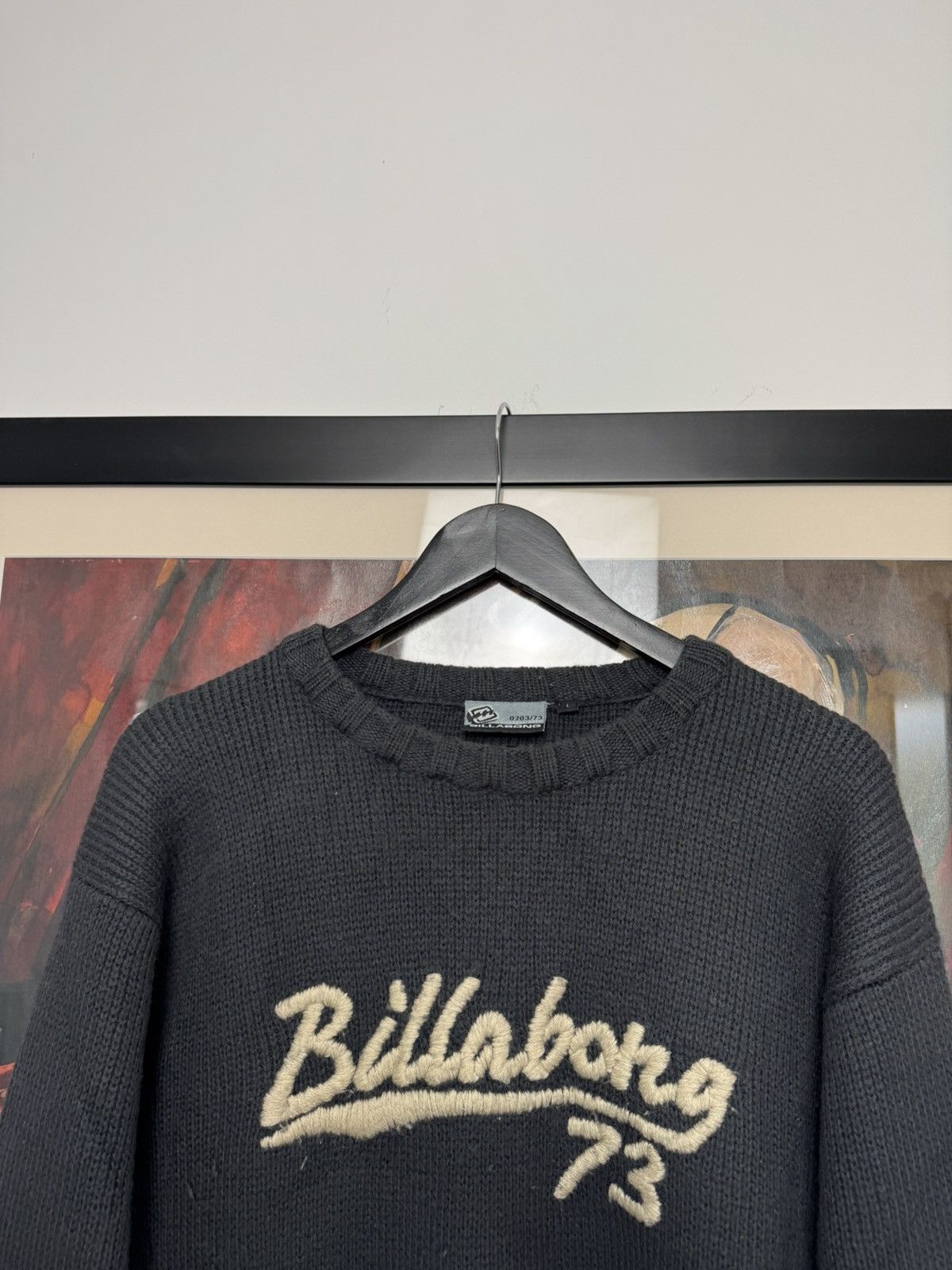 Billabong Vintage 90s Billabong Skate Surf Washed Knit Sweater Rare Size US L / EU 52-54 / 3 - 3 Thumbnail