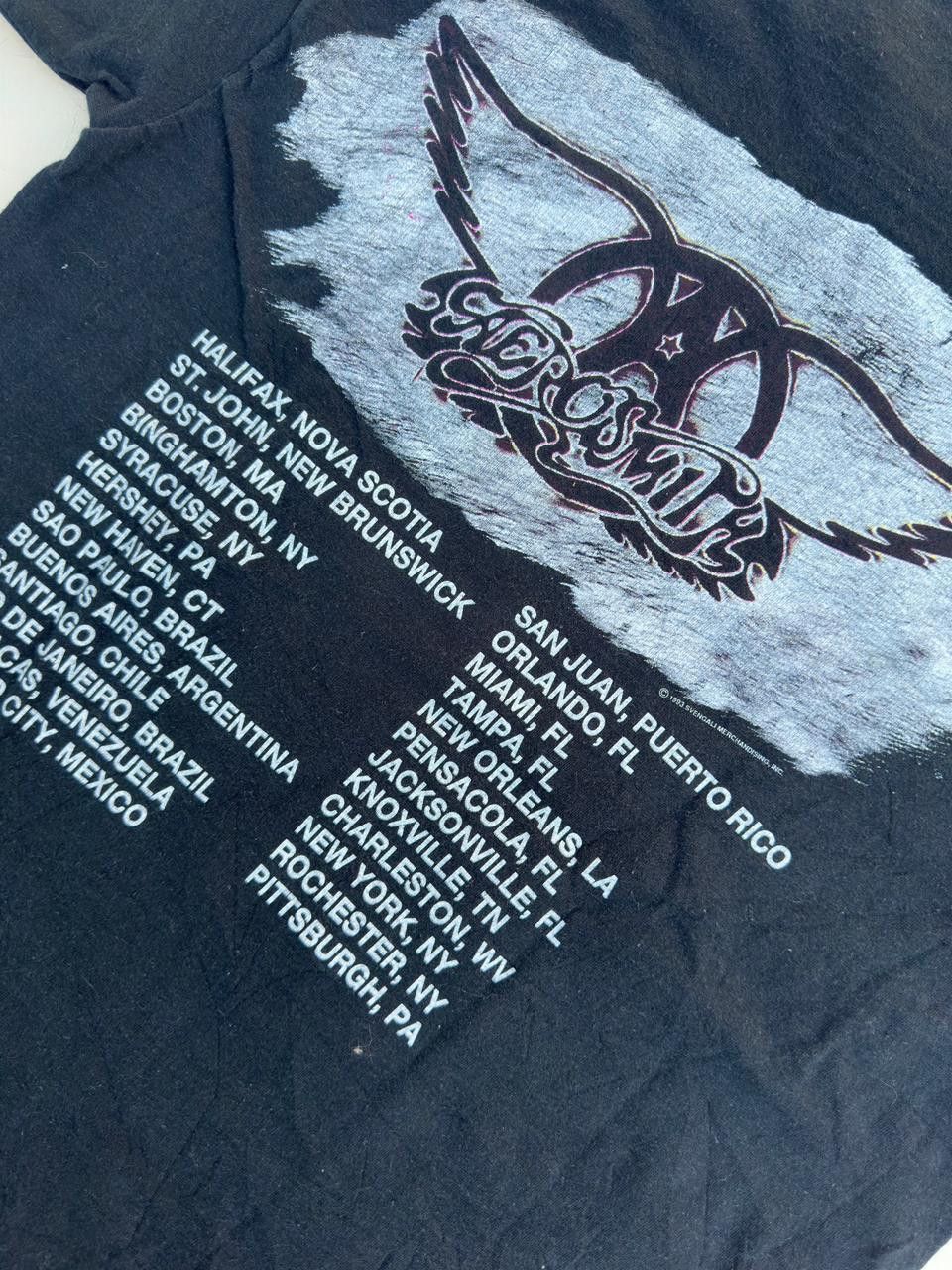 Giant Vintage 1993 Aerosmith " Get a Grip " Concert T shirt Size US L / EU 52-54 / 3 - 7 Thumbnail