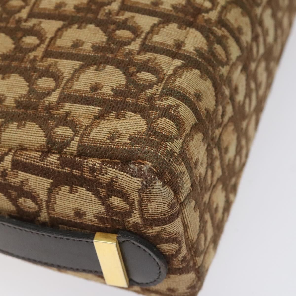 Dior DIOR Trotter Canvas Shoulder Bag Brown Gold Size ONE SIZE - 15 Thumbnail