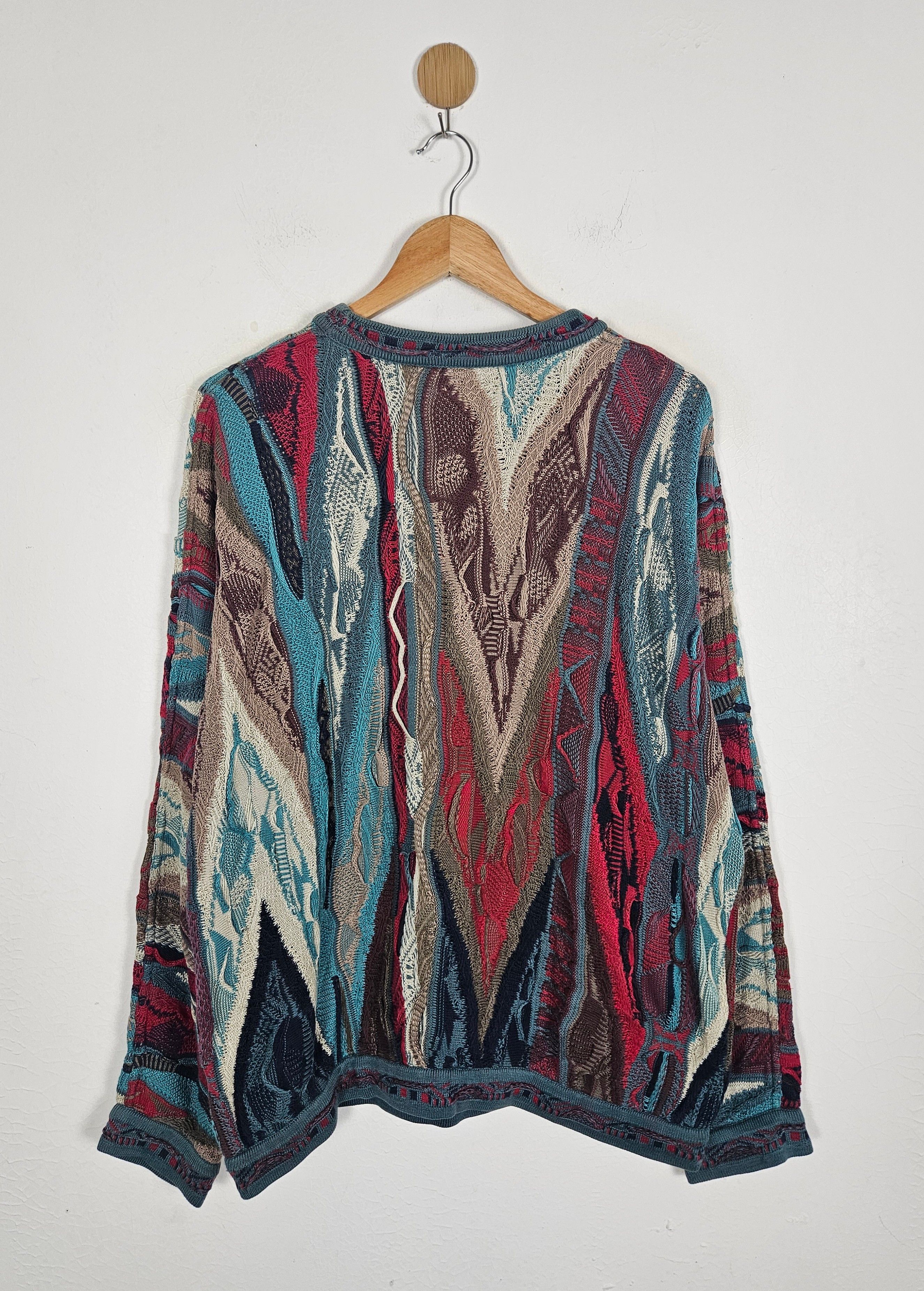 Coogi Vintage Coogi Rainbow Cable Australia Knit biggie Sweater Size US M / EU 48-50 / 2 - 2 Thumbnail