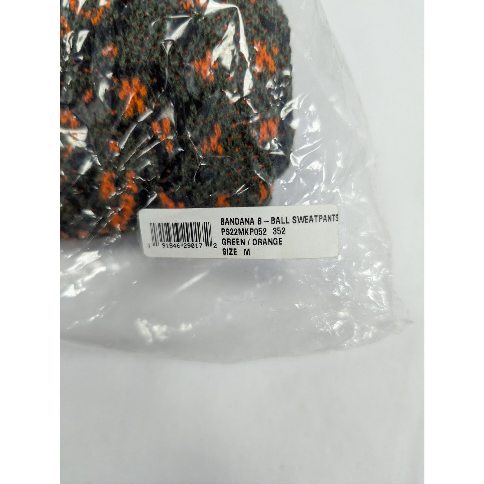 Amiri o1rshd1 Q:2 / Bandana B-Ball Sweatpants in Green/Orange Size US 32 / EU 48 - 21 Thumbnail