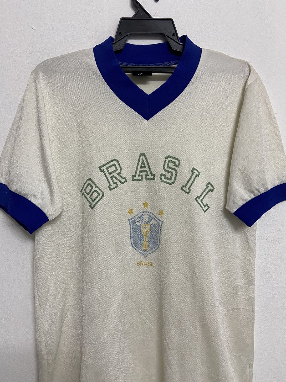 Topperz Rare Vintage BRAZIL Football Shirt Topper Size US M / EU 48-50 / 2 - 3 Thumbnail