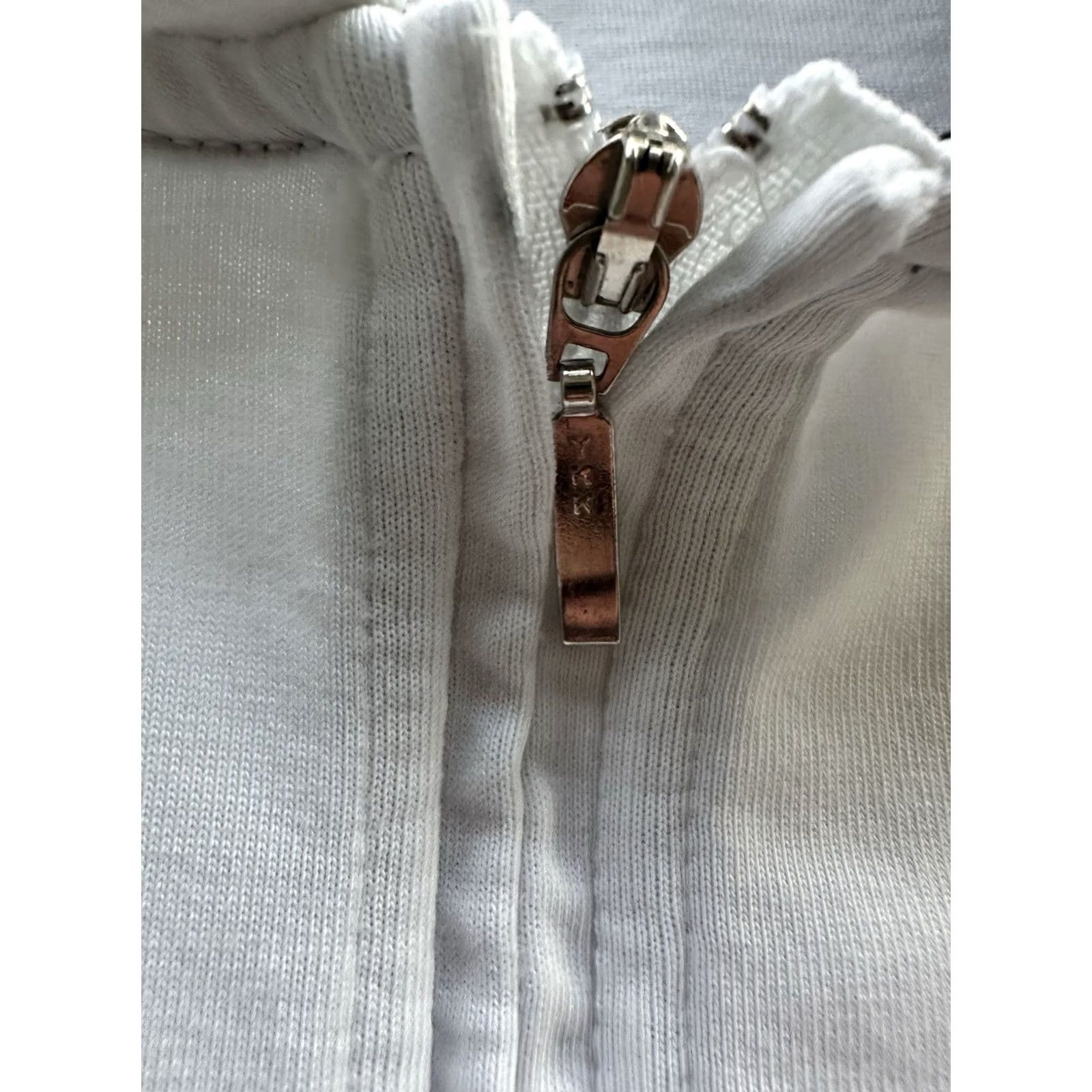 Nike VINTAGE Nike Tennis Polo Shirt Mens L White Striped 90s Dri-Fit Knit Short Sleeve Athletic Logo Size US L / EU 52-54 / 3 - 3 Thumbnail