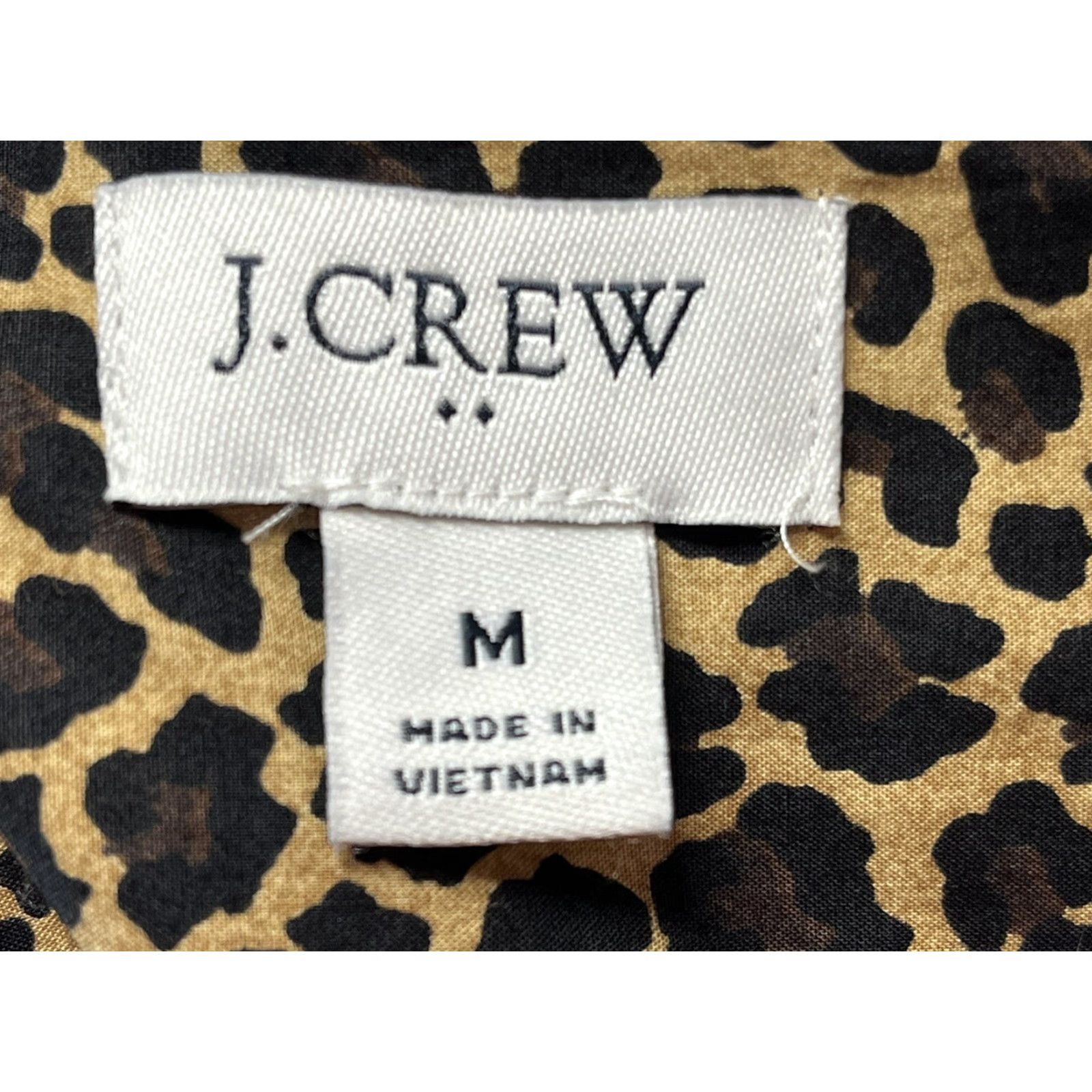 J.Crew Womens J. Crew Button up Shirt Sz M VGUC Animal Print Leopard Cotton Size M / US 6-8 / IT 42-44 - 7 Thumbnail