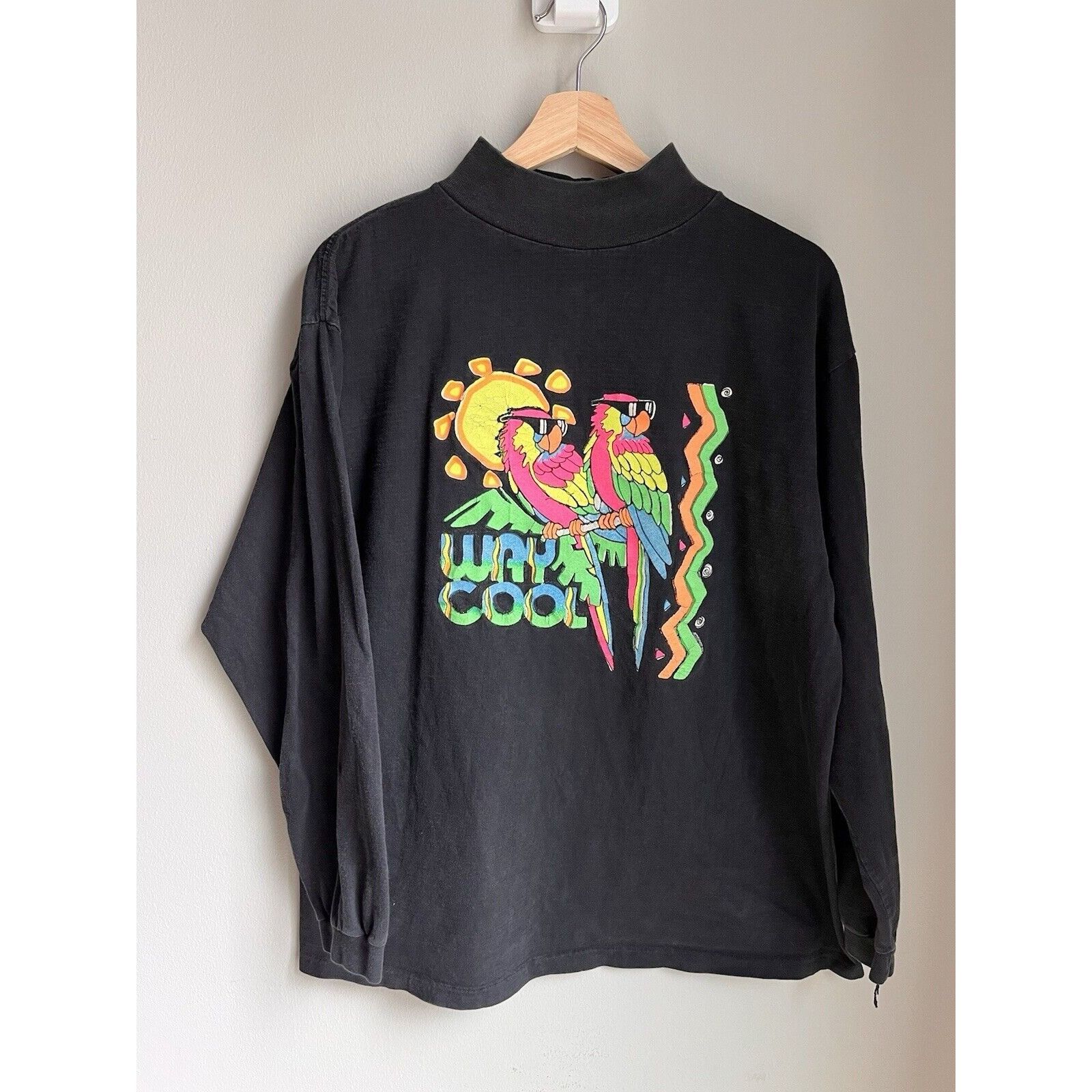 Vintage VINTAGE WAY COOL BIRDS PARROTS SINGLE STITCH T SHIRT 90S 80S Size US XL / EU 56 / 4 - 1 Thumbnail