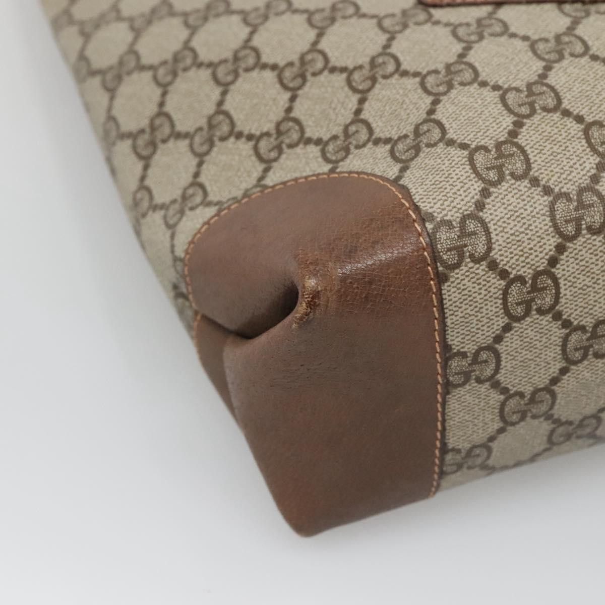 Gucci GUCCI GG Supreme Web Sherry Line Tote Bag Pvc Beige 002 904 Size ONE SIZE - 11 Thumbnail