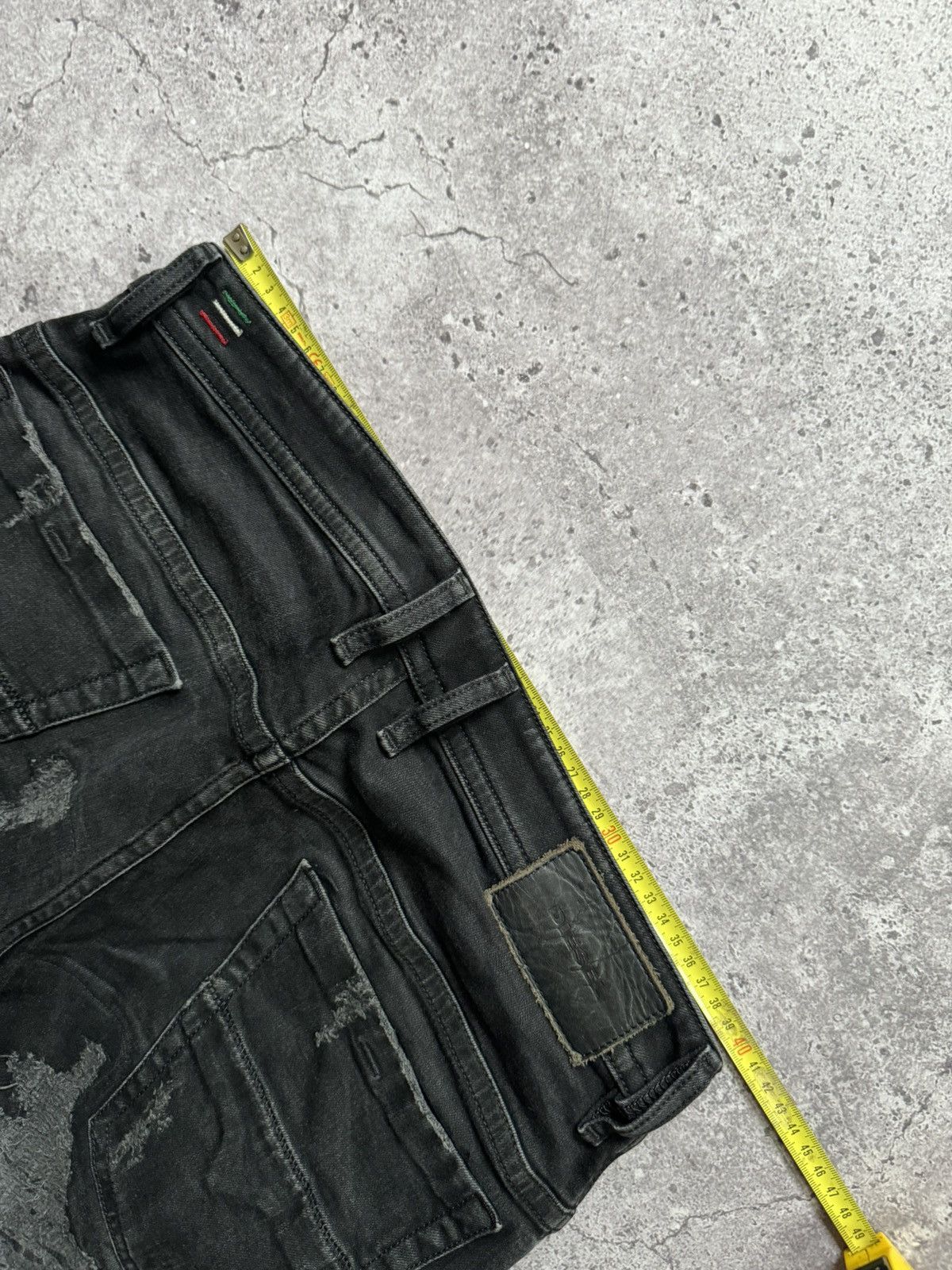 Diesel Diesel Distressed Jeans Denim Dark Gray Rick Owen’s Style Size US 31 - 9 Thumbnail