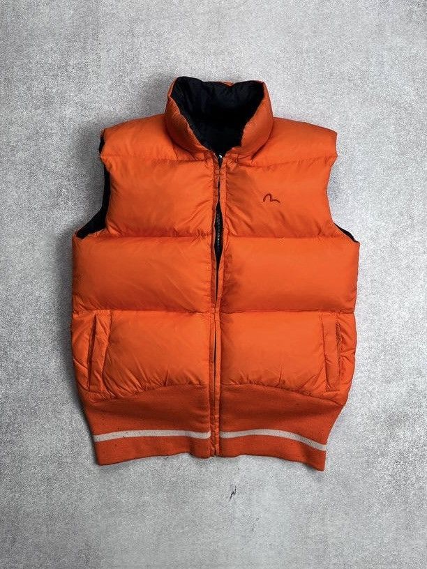 Evisu VINTAGE EVISU REVERSIBLE DOWN GOOSE PUFFER VEST M Size US M / EU 48-50 / 2 - 3 Thumbnail