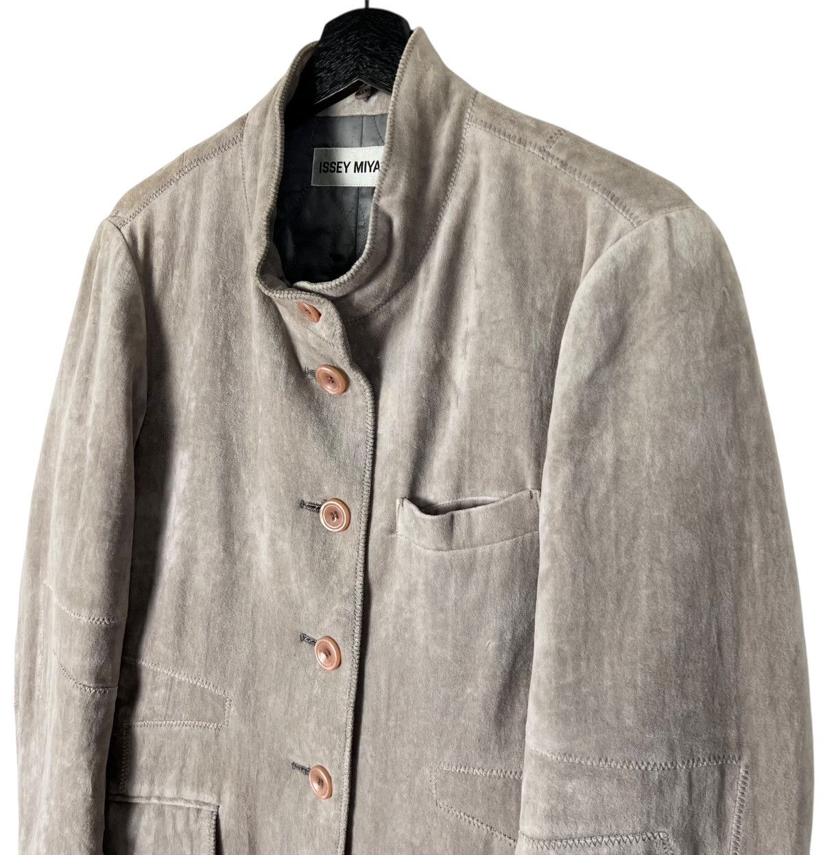 Issey Miyake Issey Miyake Women Velvet Blazer Jacket Size M / US 6-8 / IT 42-44 - 4 Thumbnail