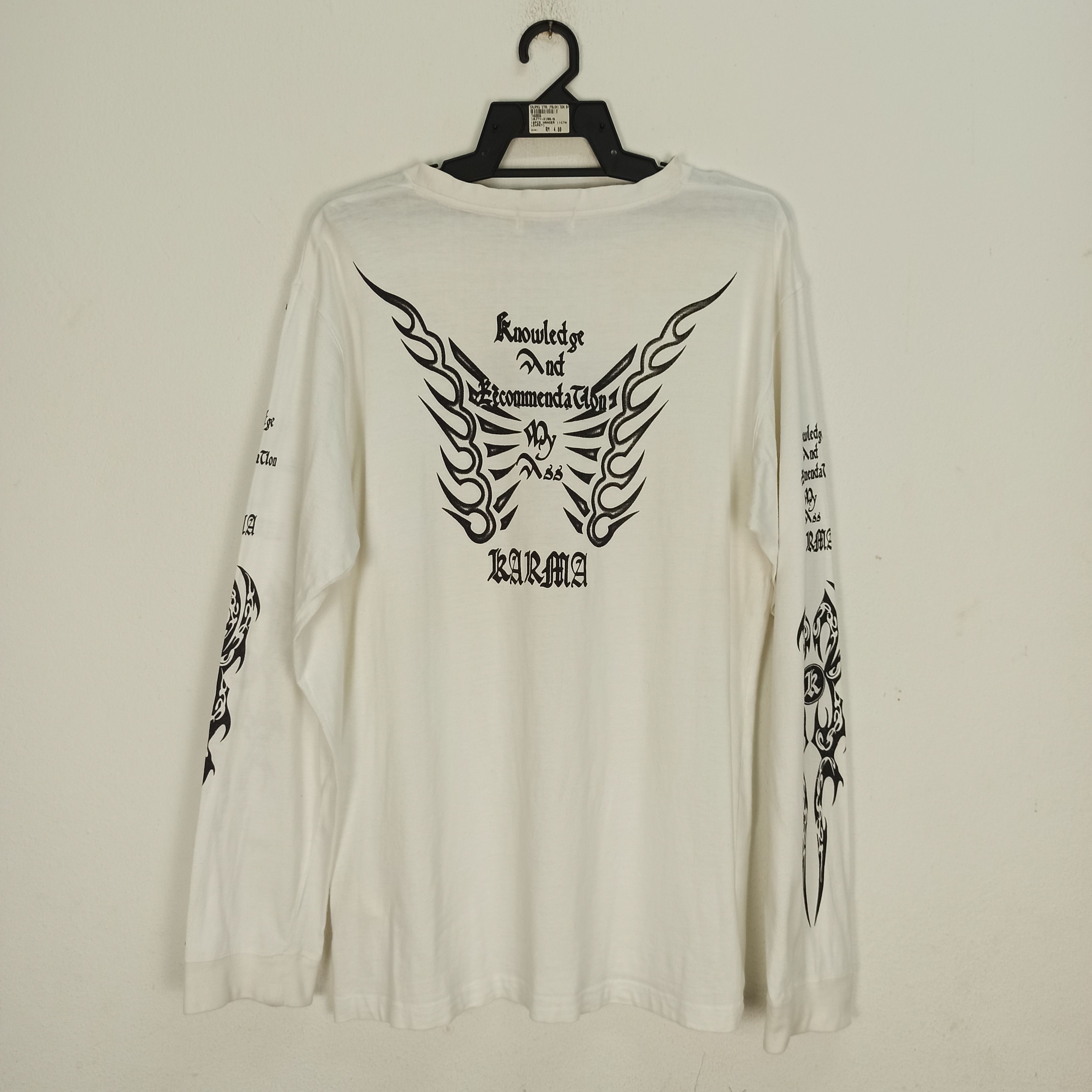Hysteric Glamour Rare Poem Punk Karma knowledge recommendation my ass Tees Size US L / EU 52-54 / 3 - 5 Thumbnail