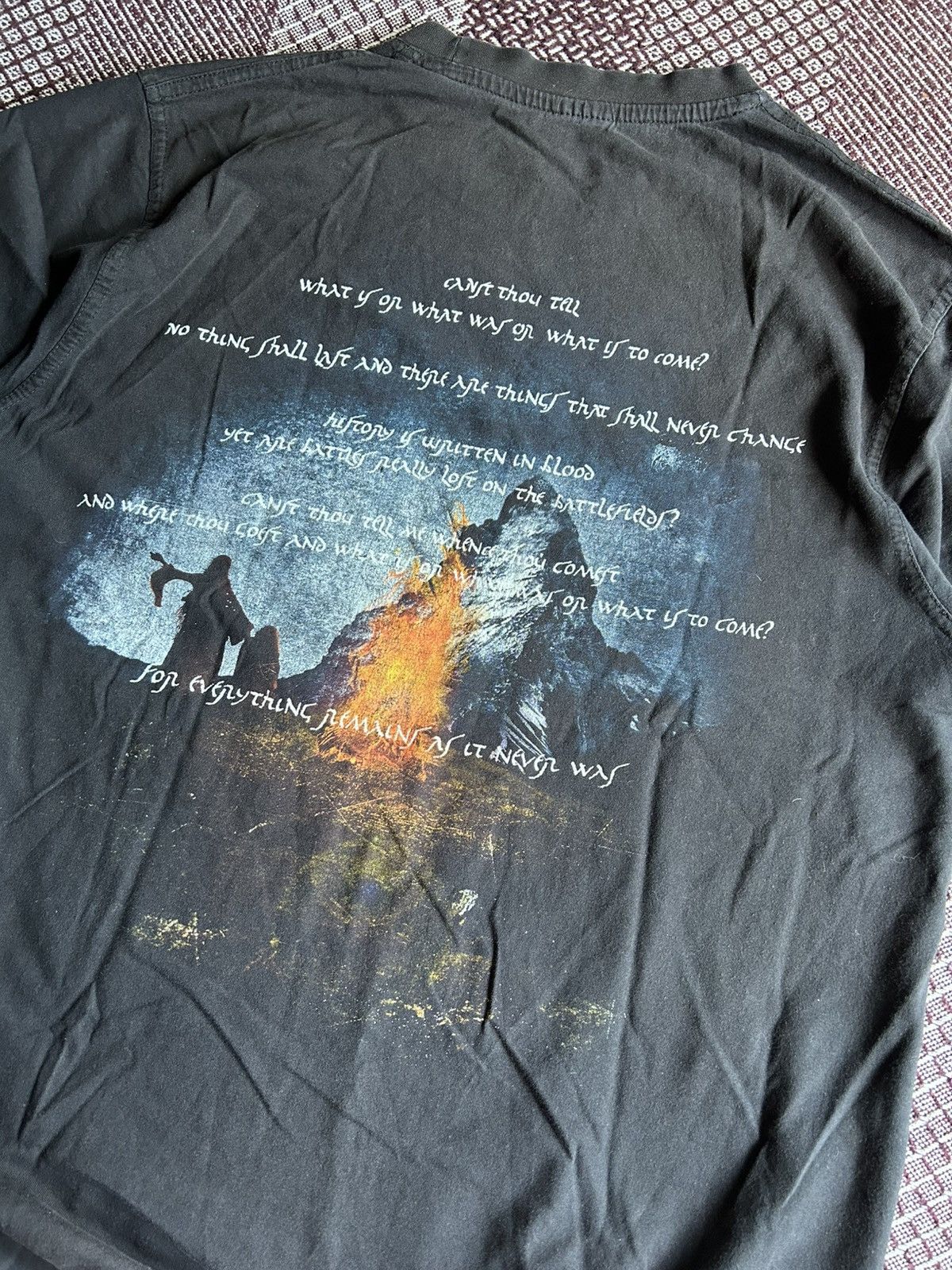 Band Tees × Vintage Vintage Eluveitie Graphic Print Merch T-Shirt Poem Y2K Style Size US L / EU 52-54 / 3 - 10 Thumbnail