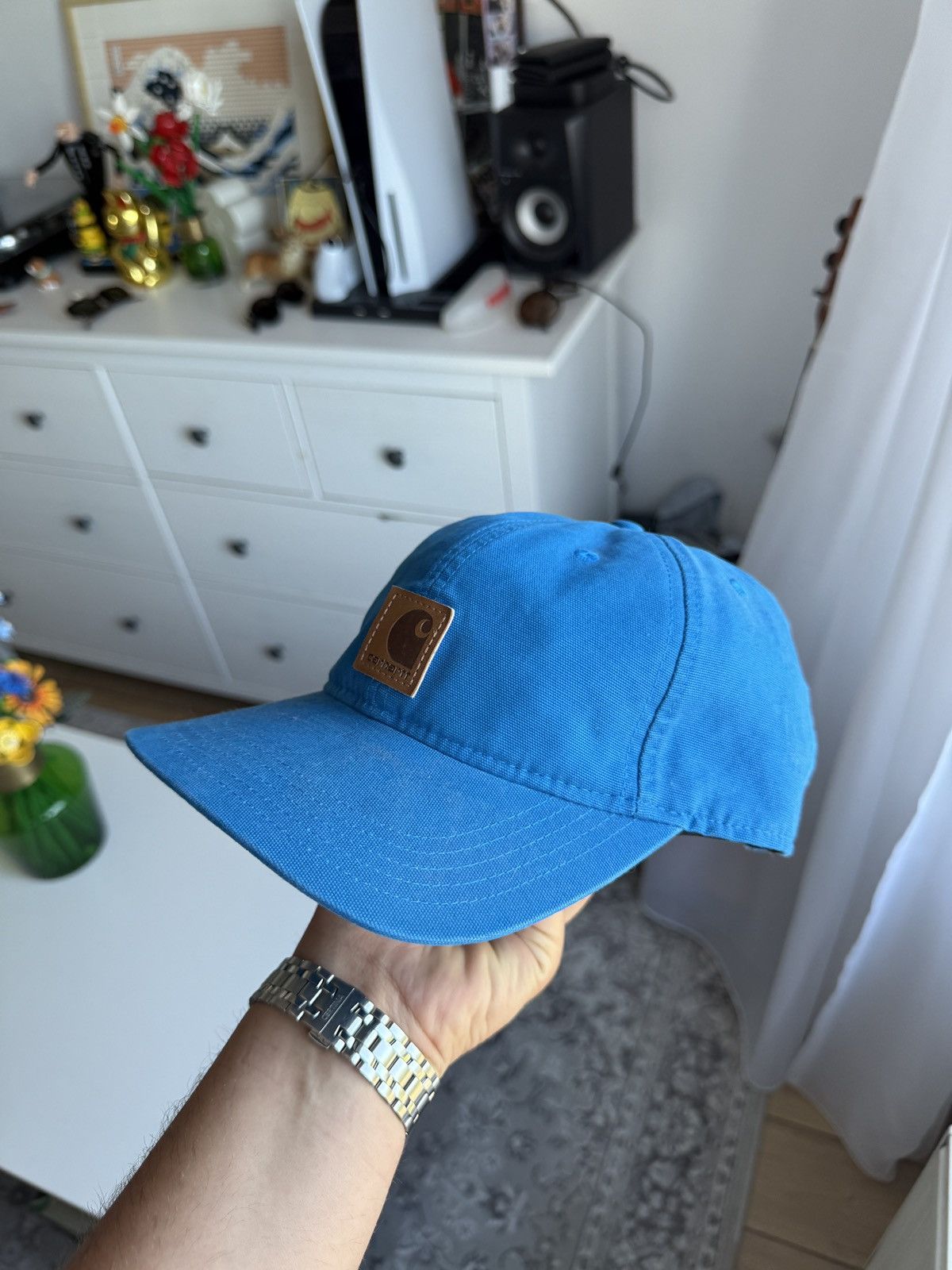 Carhartt Vintage 90s Carhartt big logo patch cap / hat workwear skate Size ONE SIZE - 3 Thumbnail