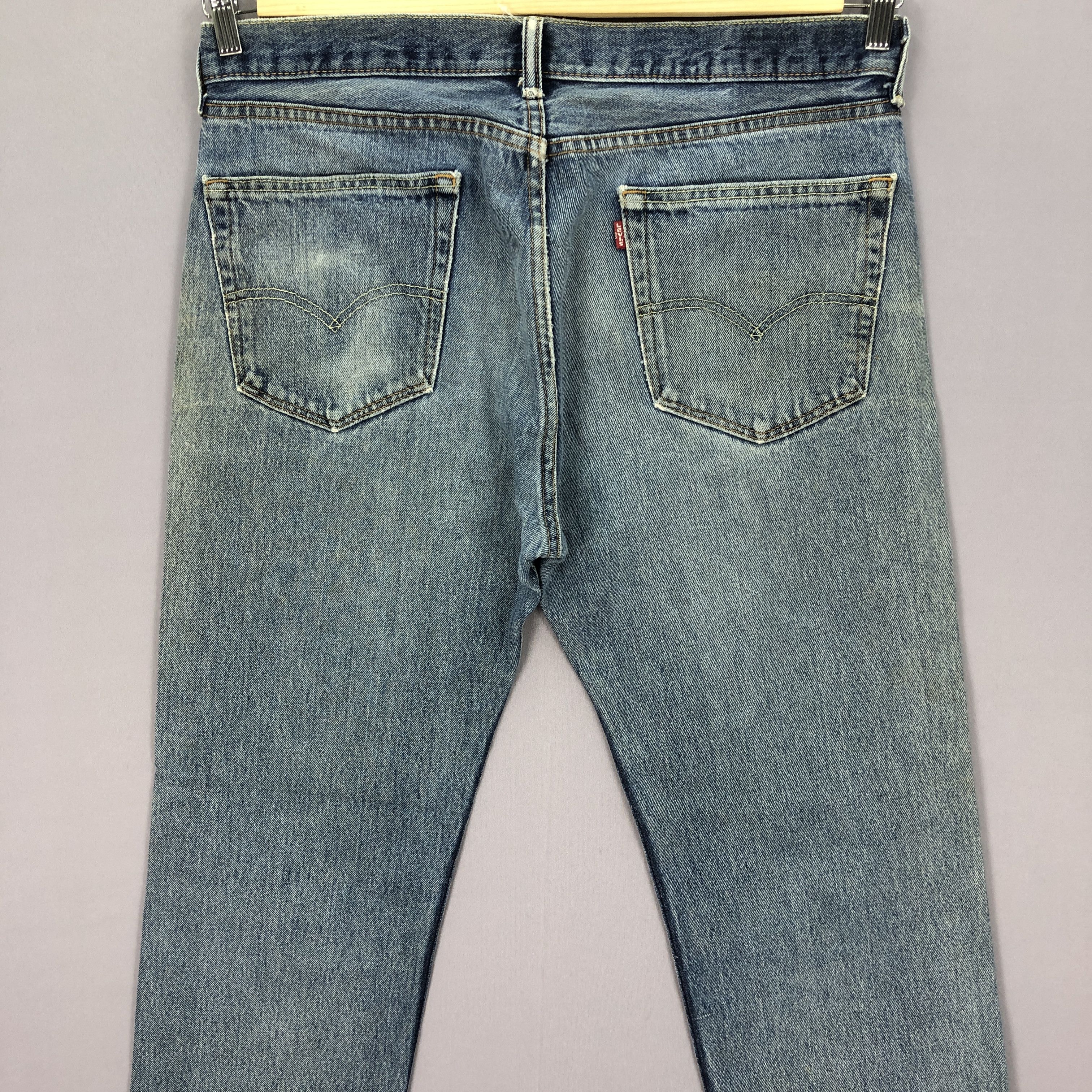 Levi's Vintage Y2K Levis 505 Jeans Levi's Ripped Faded Wash Denim Size US 36 / EU 52 - 4 Thumbnail