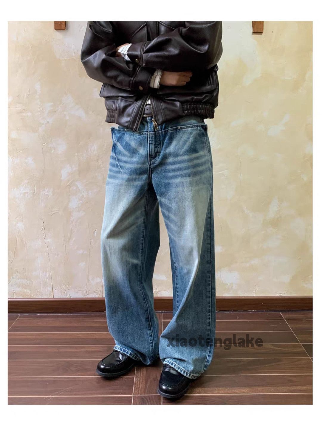 Jean Custom washed faded cleanfit yuppie y2k baggy jeans Size US 28 / EU 44 - 8 Thumbnail